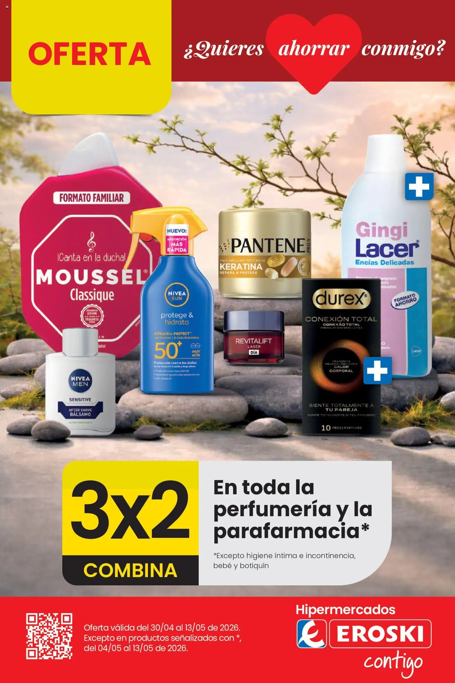 Eroski 3x2 En toda la perfumería y la parafarmacia