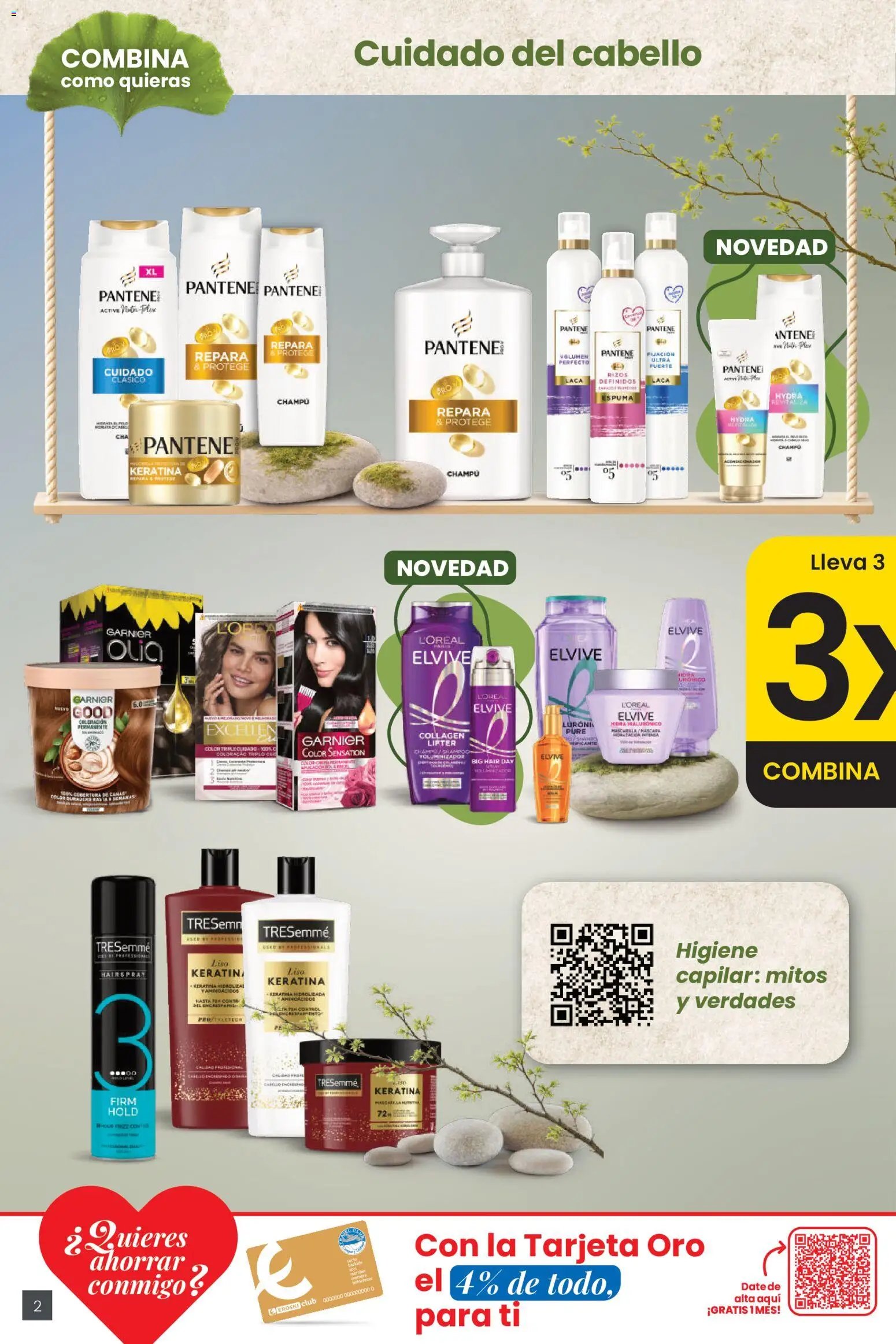 Eroski 3x2 En toda la perfumería y la parafarmacia