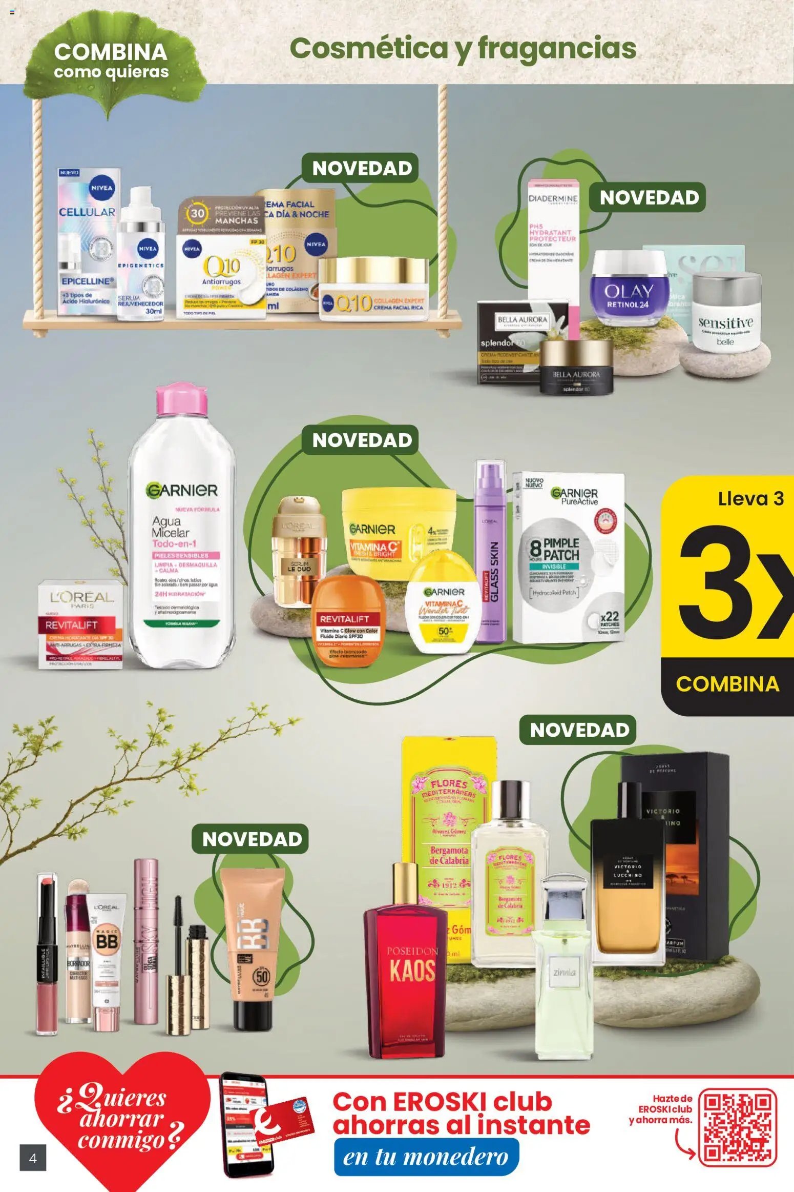 Eroski 3x2 En toda la perfumería y la parafarmacia
