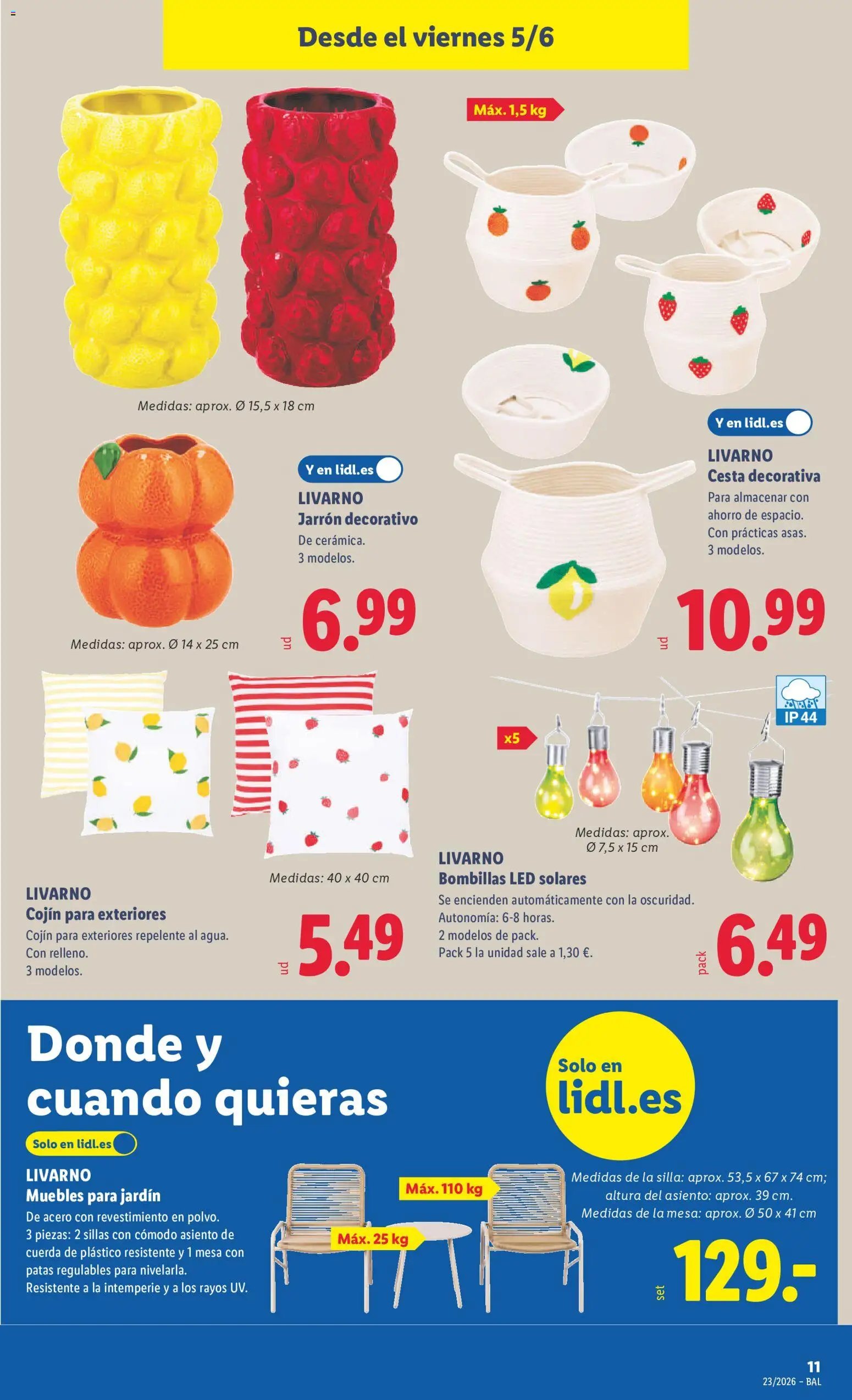 Lidl folleto de bazar Illes Balears