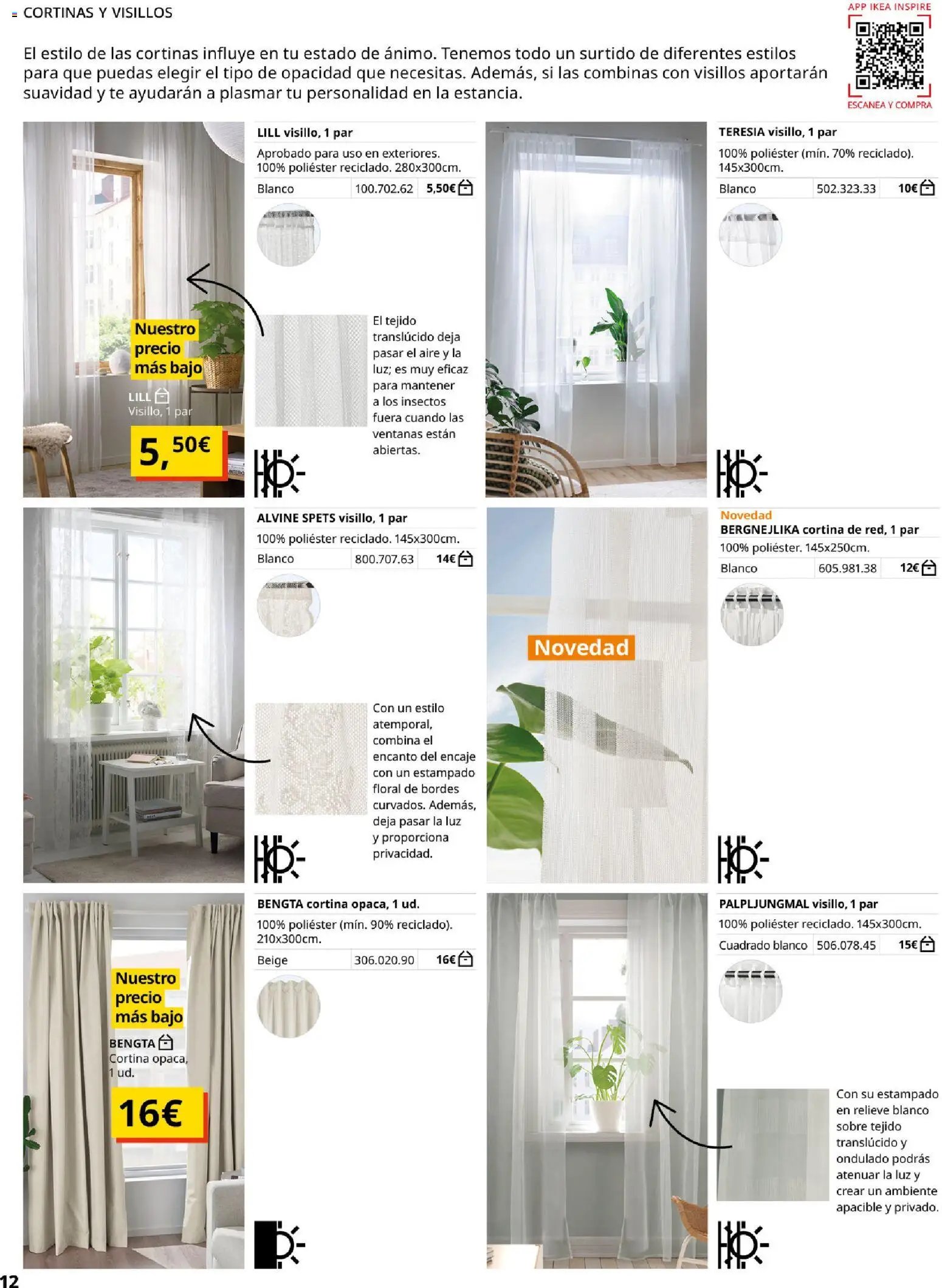 Catálogo IKEA Cortinas