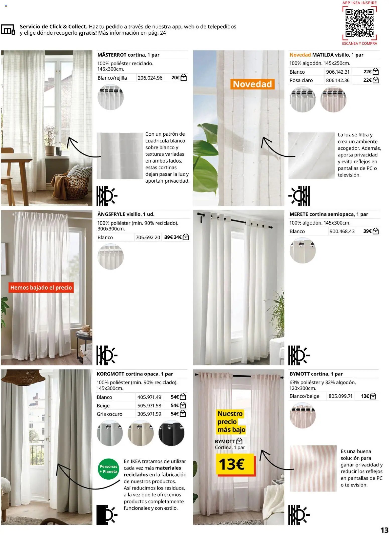 Catálogo IKEA Cortinas