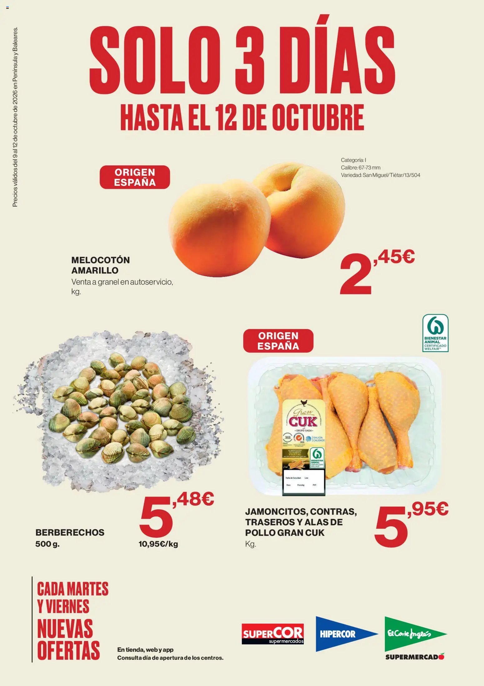 El Corte Inglés solo 3 días