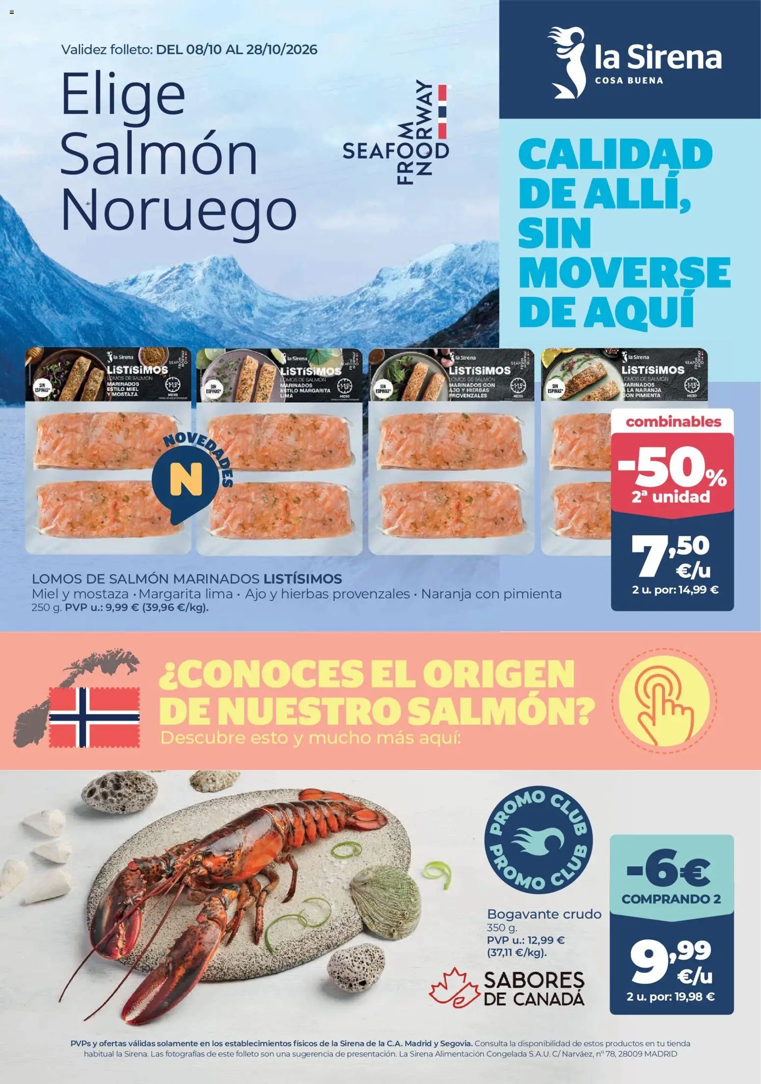 La Sirena folleto