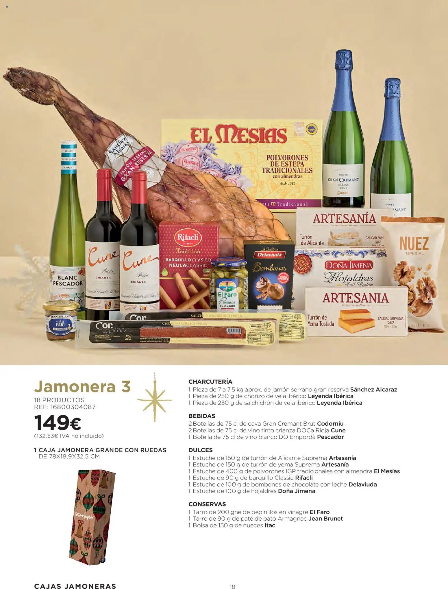 Hipercor - Cestas de Navidad Cataluňa