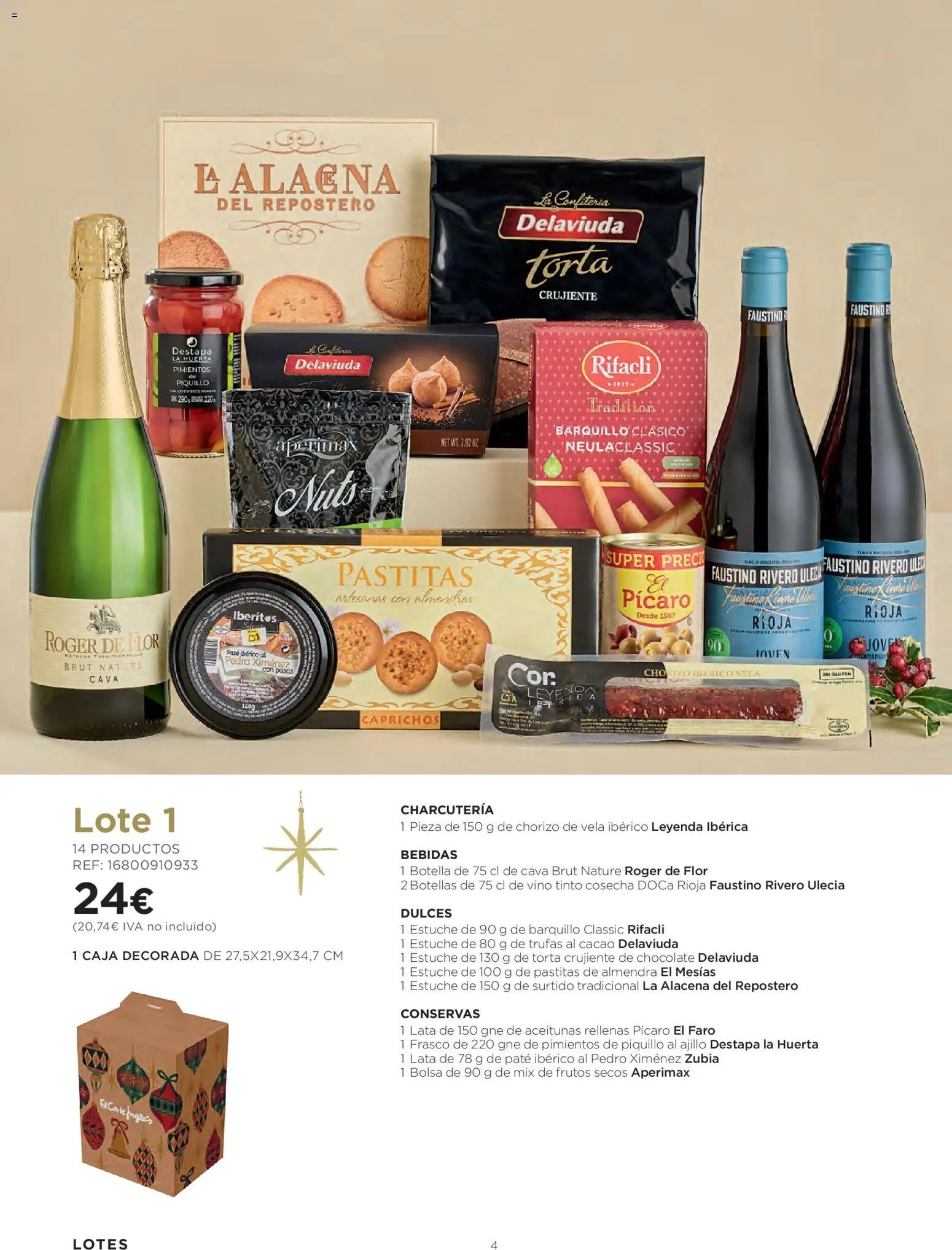 Hipercor - Cestas de Navidad Cataluňa