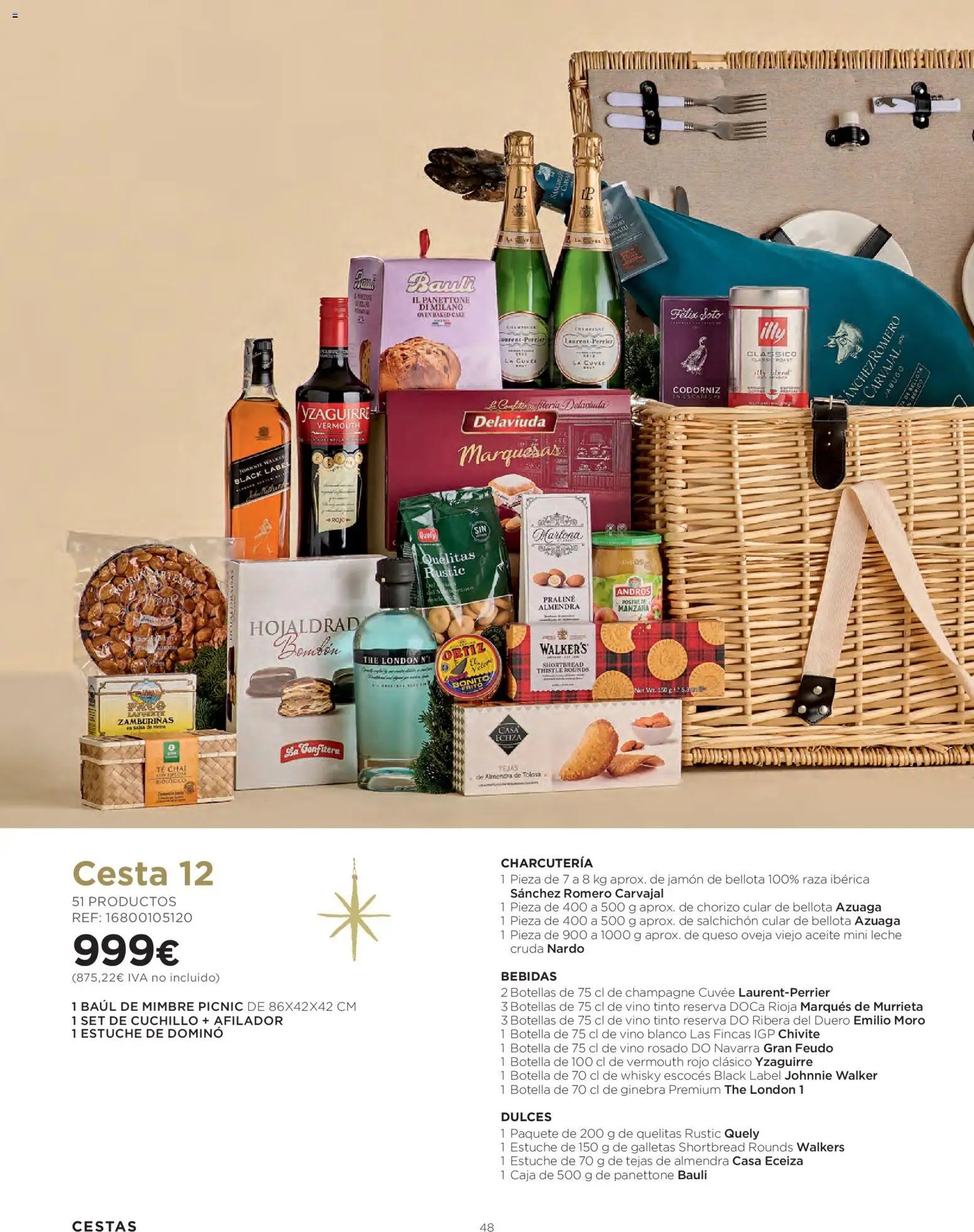 Hipercor - Cestas de Navidad Cataluňa