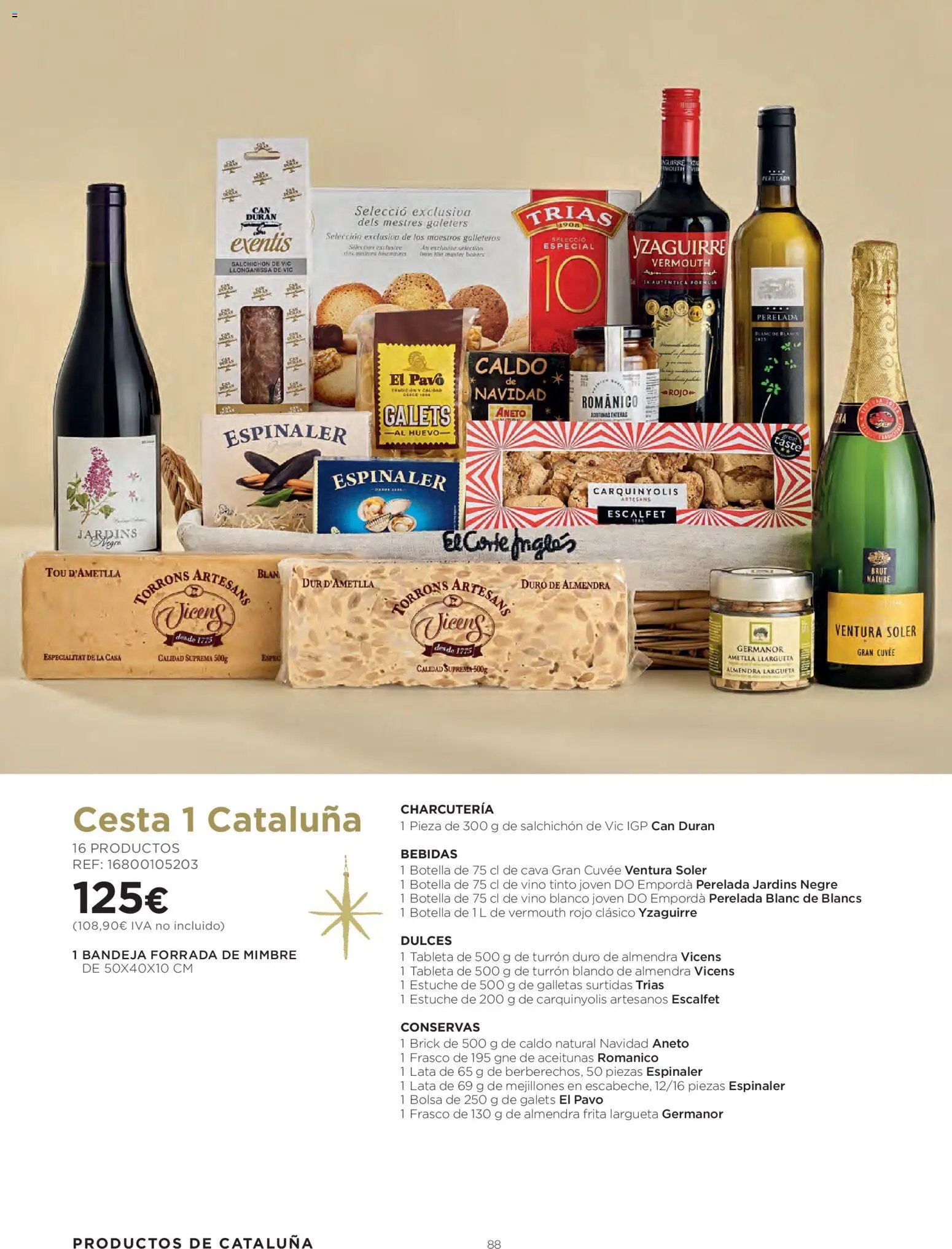 Hipercor - Cestas de Navidad Cataluňa