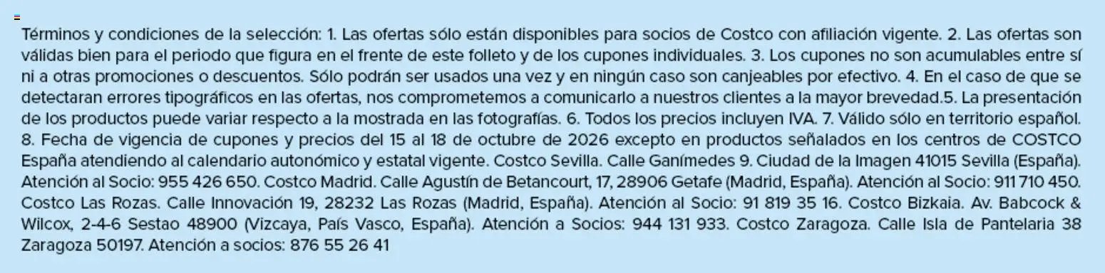 Costco 4 días de descuentos