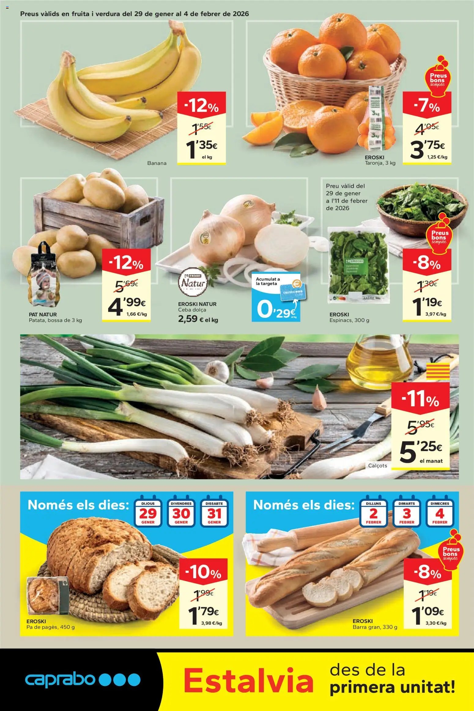 Caprabo - Estalvia des de la primera unitat