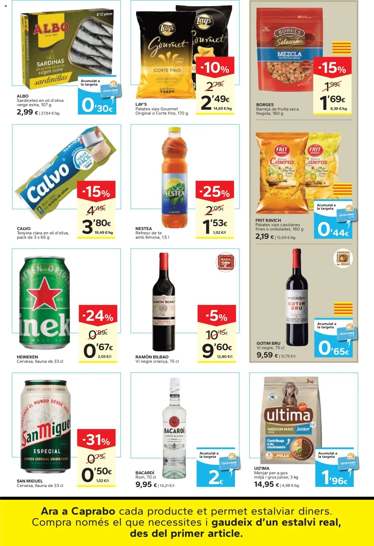 Caprabo - Estalvia des de la primera unitat