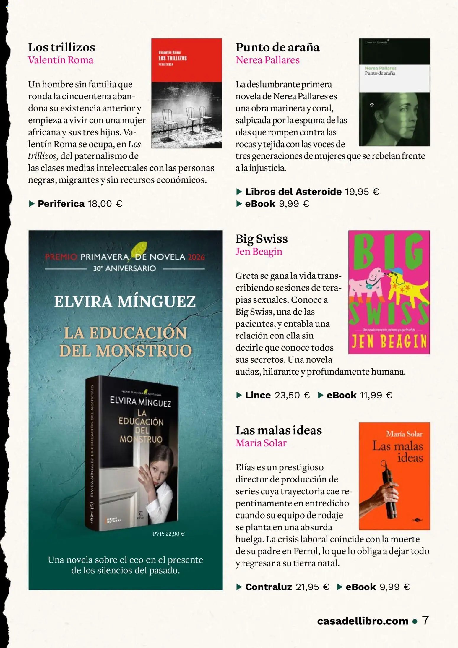 Casa del libro folleto