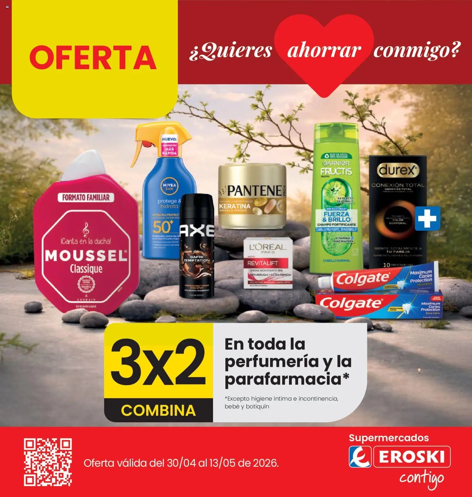 Eroski 3x2 En toda la perfumería y la parafarmacia
