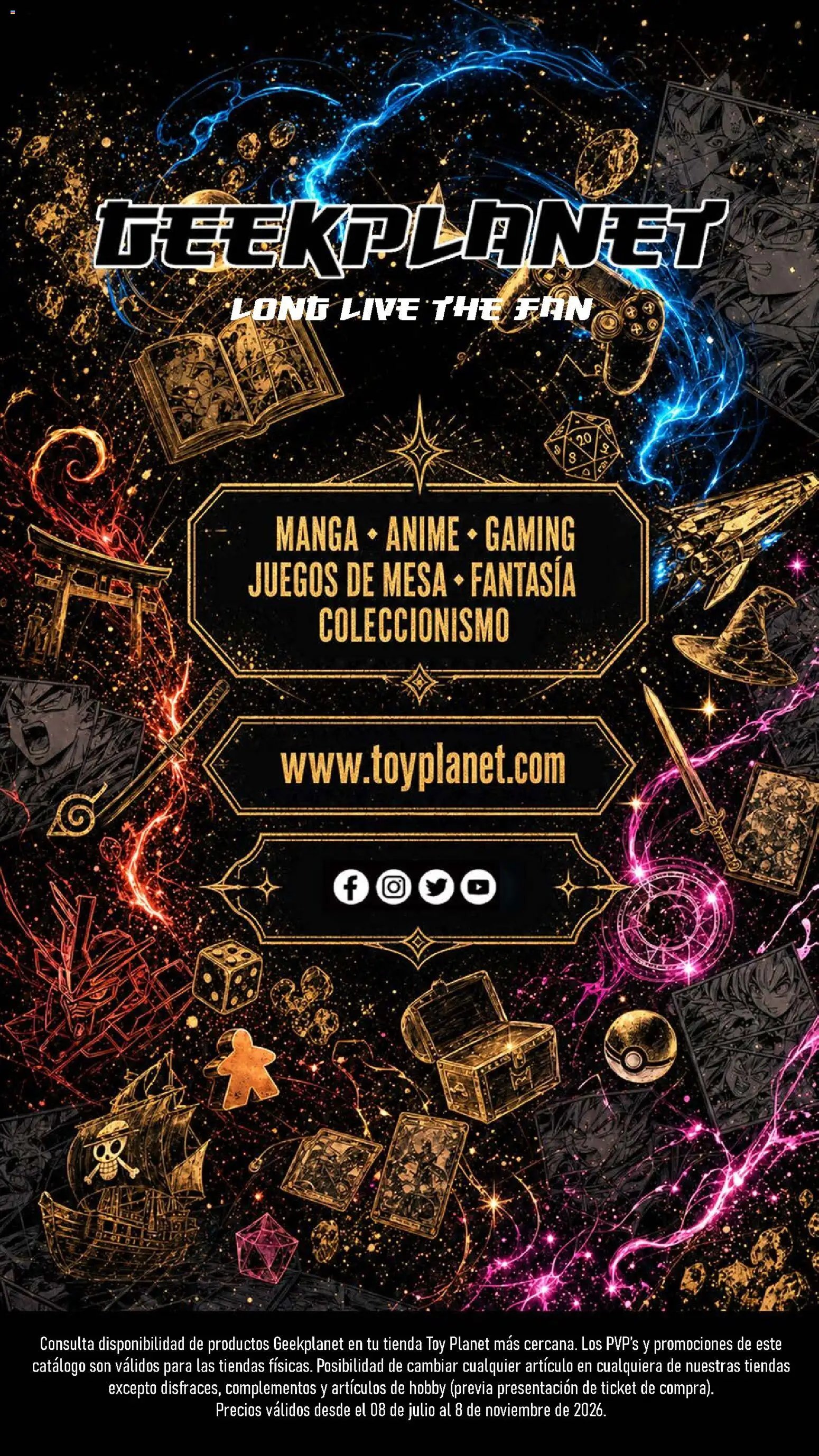 Toy Planet catálogo de Geek Fan