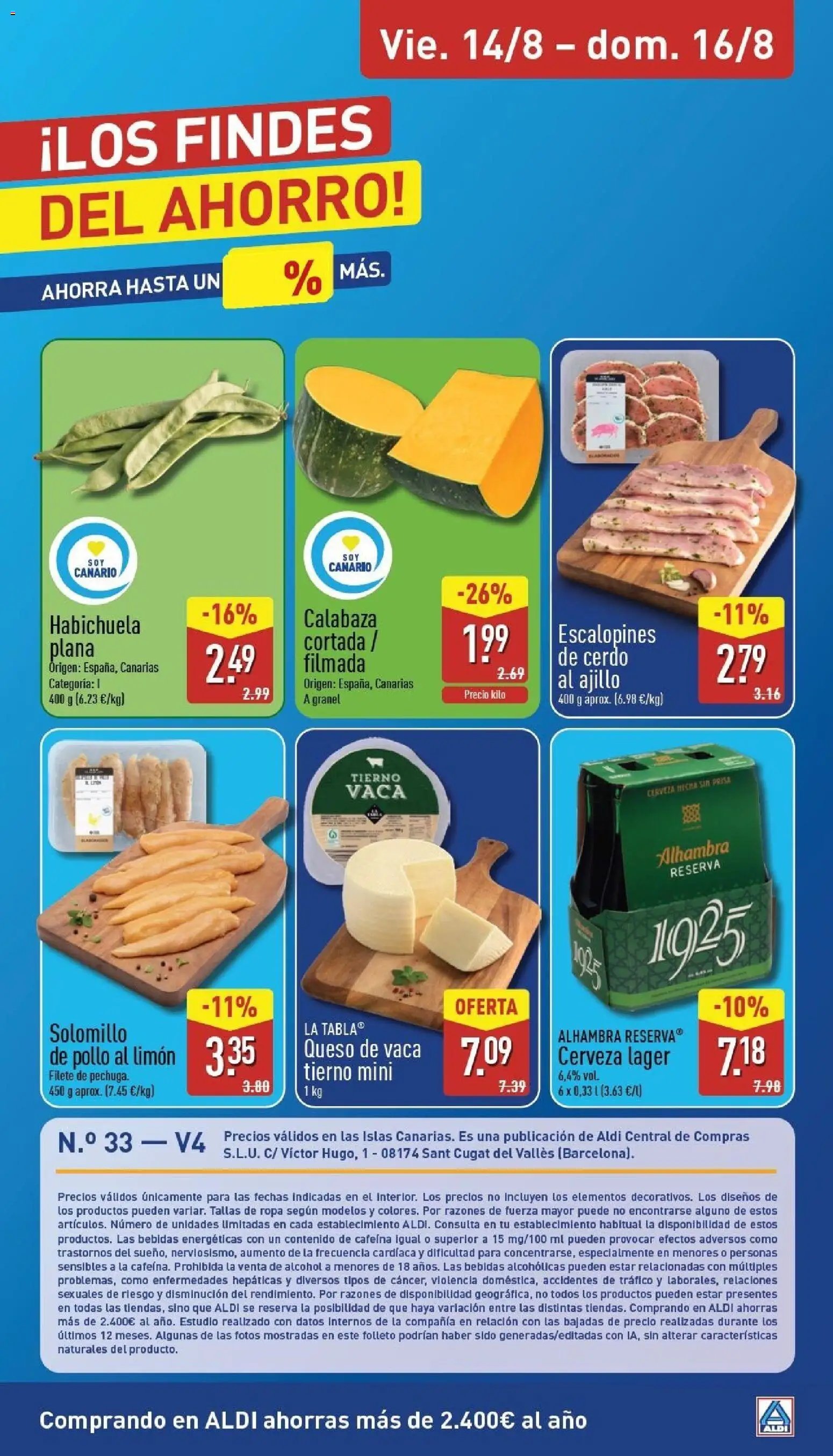 Aldi folleto Canarias