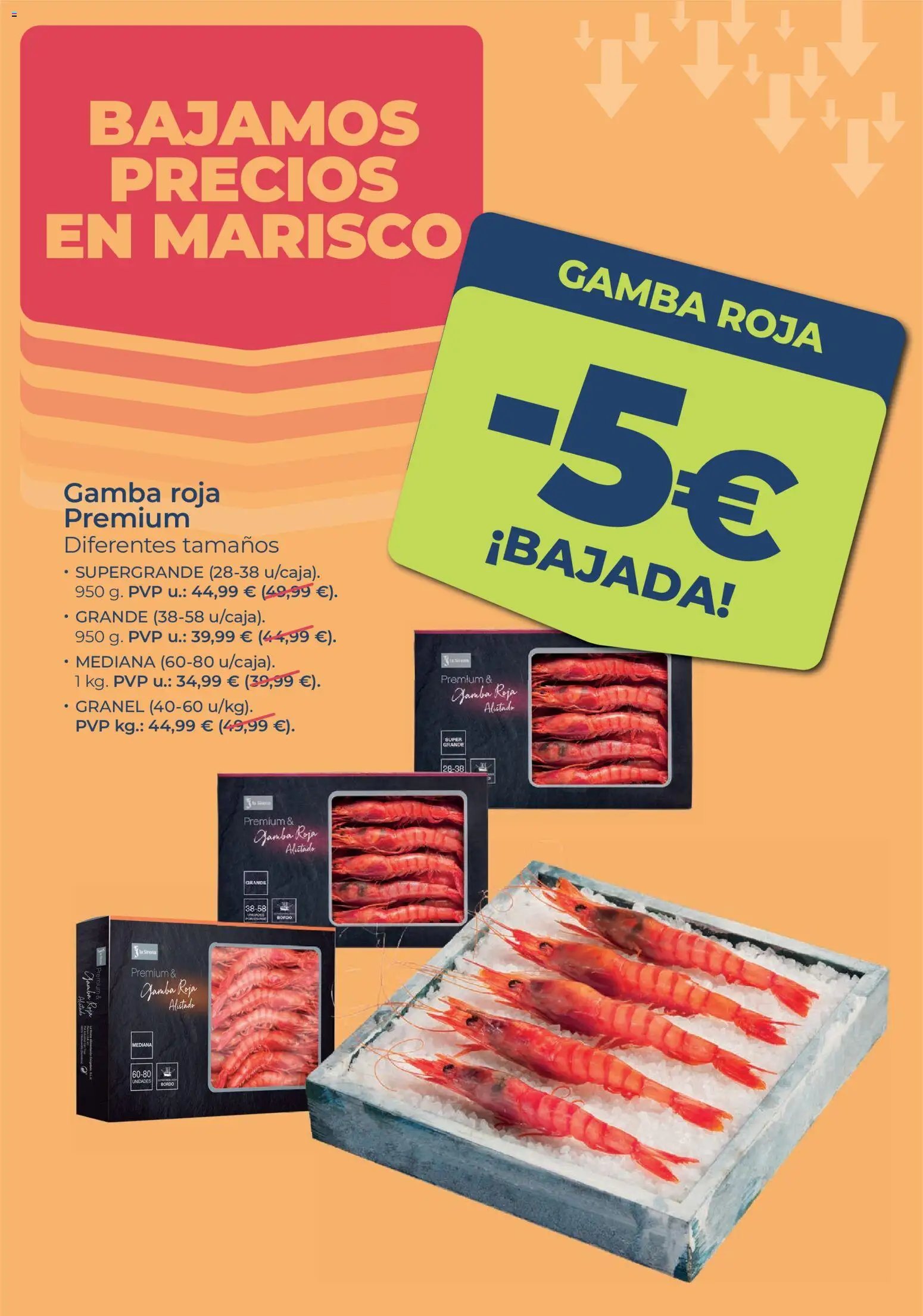 La Sirena Bajamos los precios en marisco