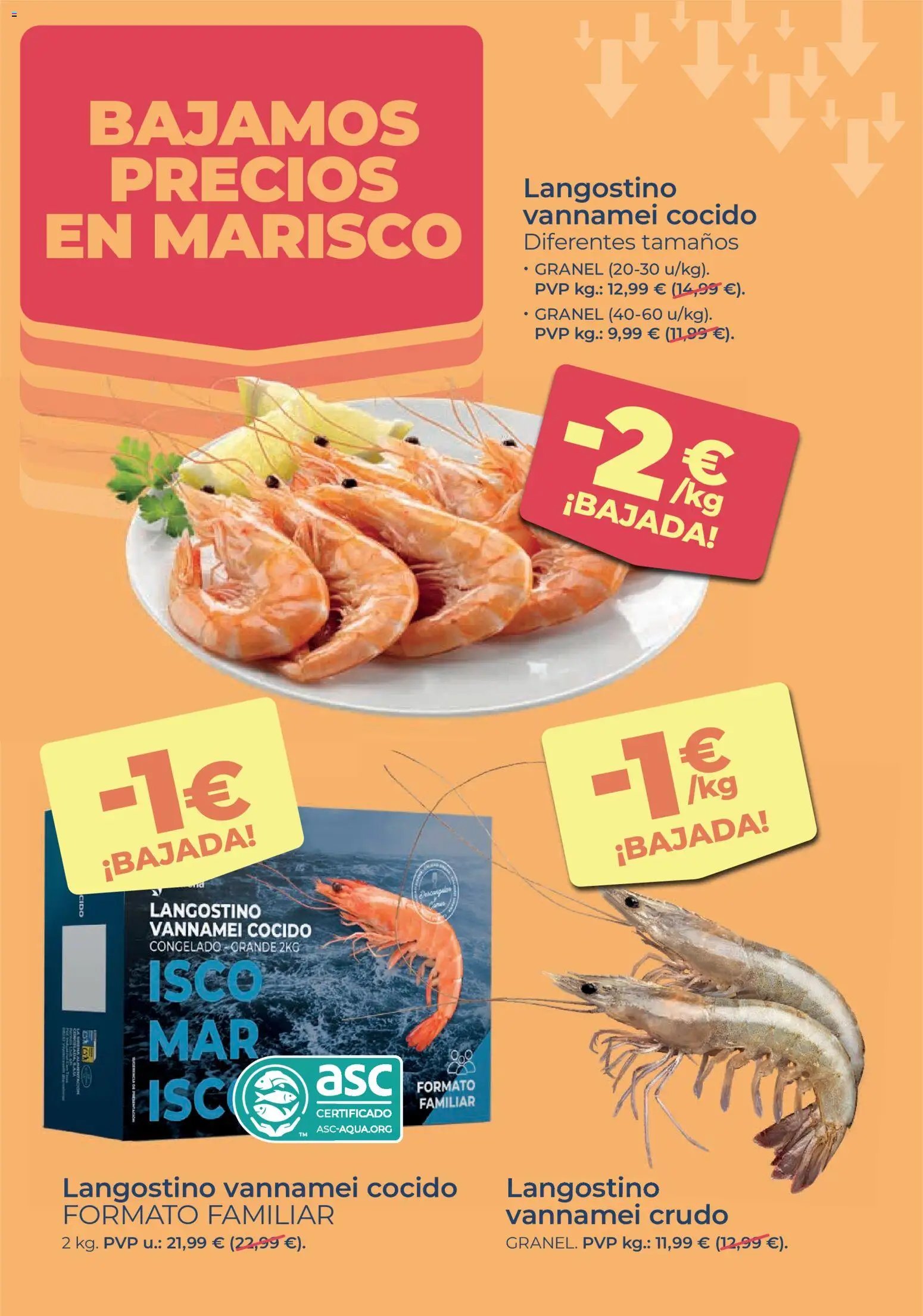 La Sirena Bajamos los precios en marisco