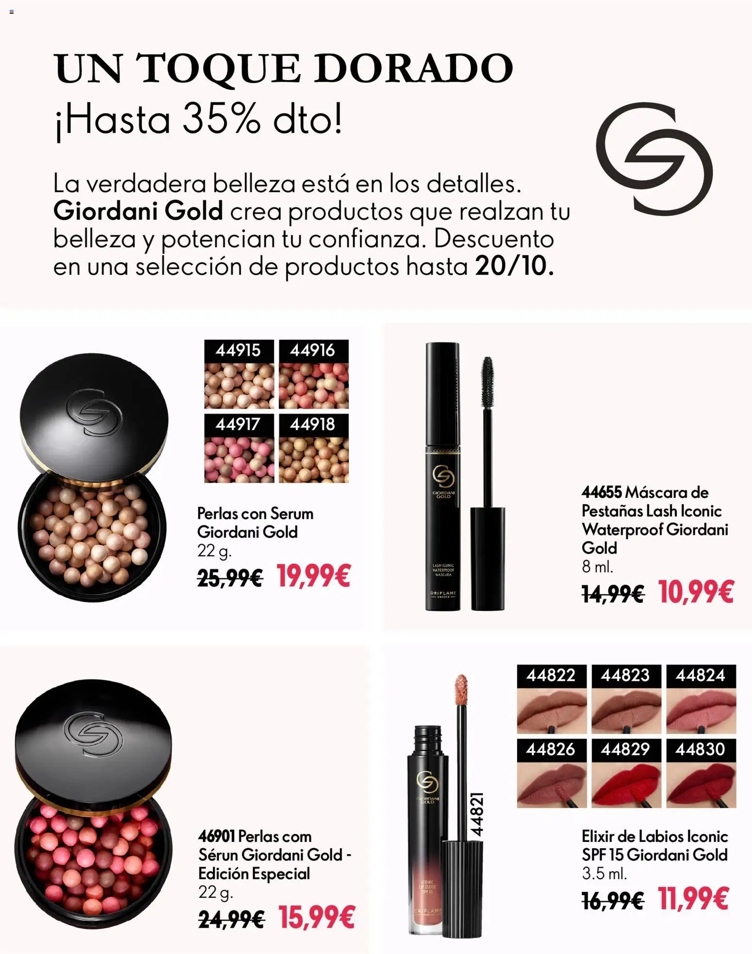 Oriflame Oferta Semanal Giordani Gold