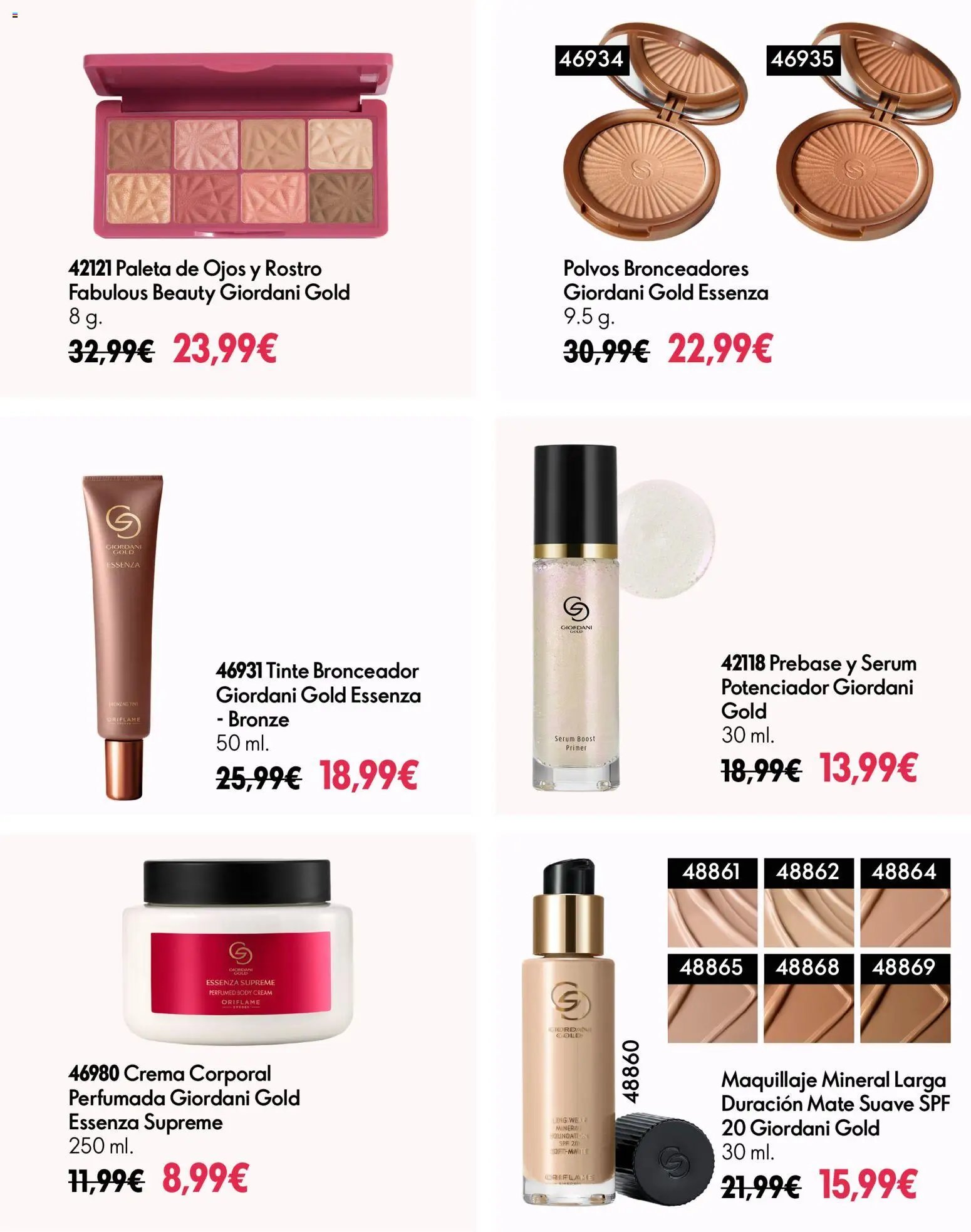 Oriflame Oferta Semanal Giordani Gold