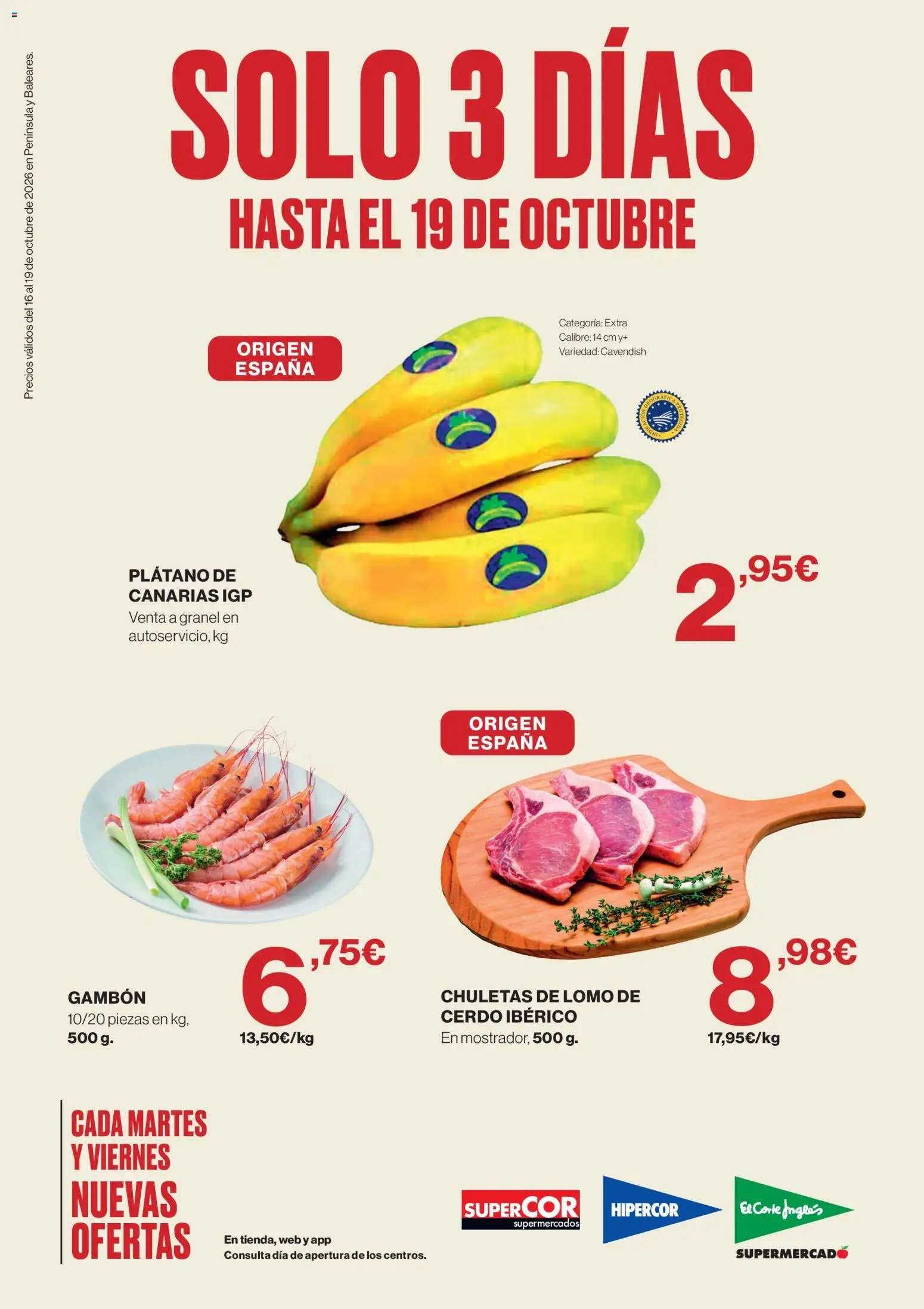 El Corte Inglés solo 3 días