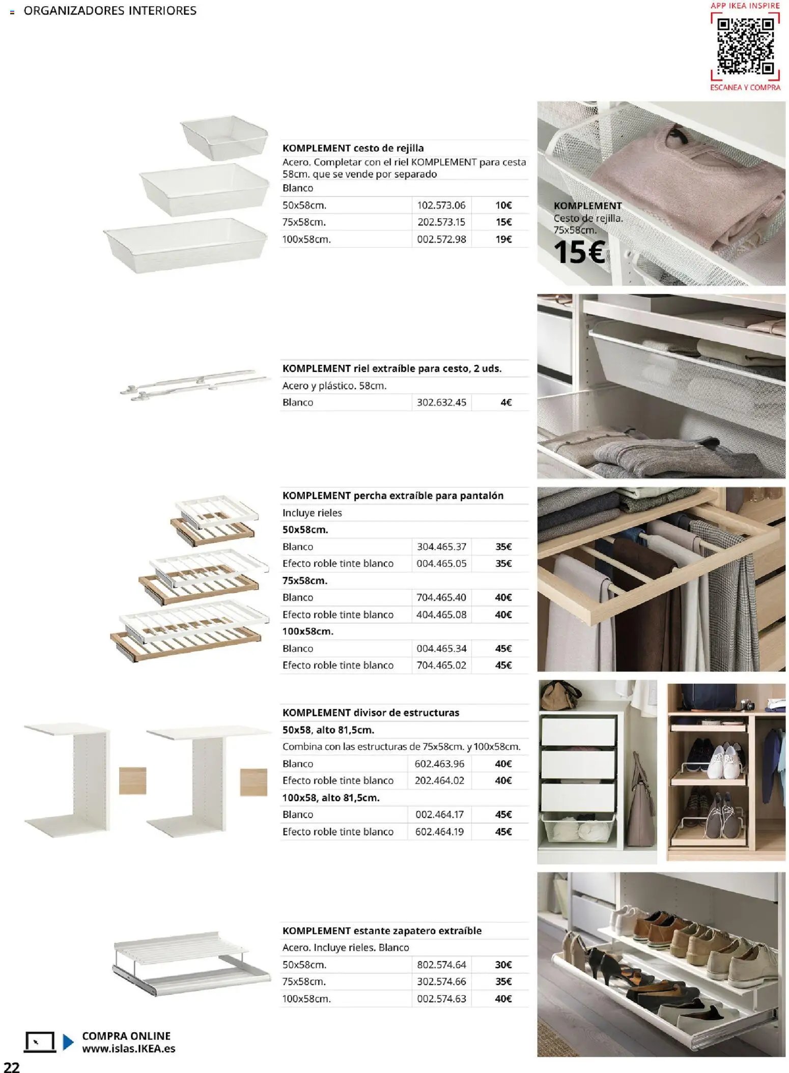 Catálogo IKEA Pax y Komplement