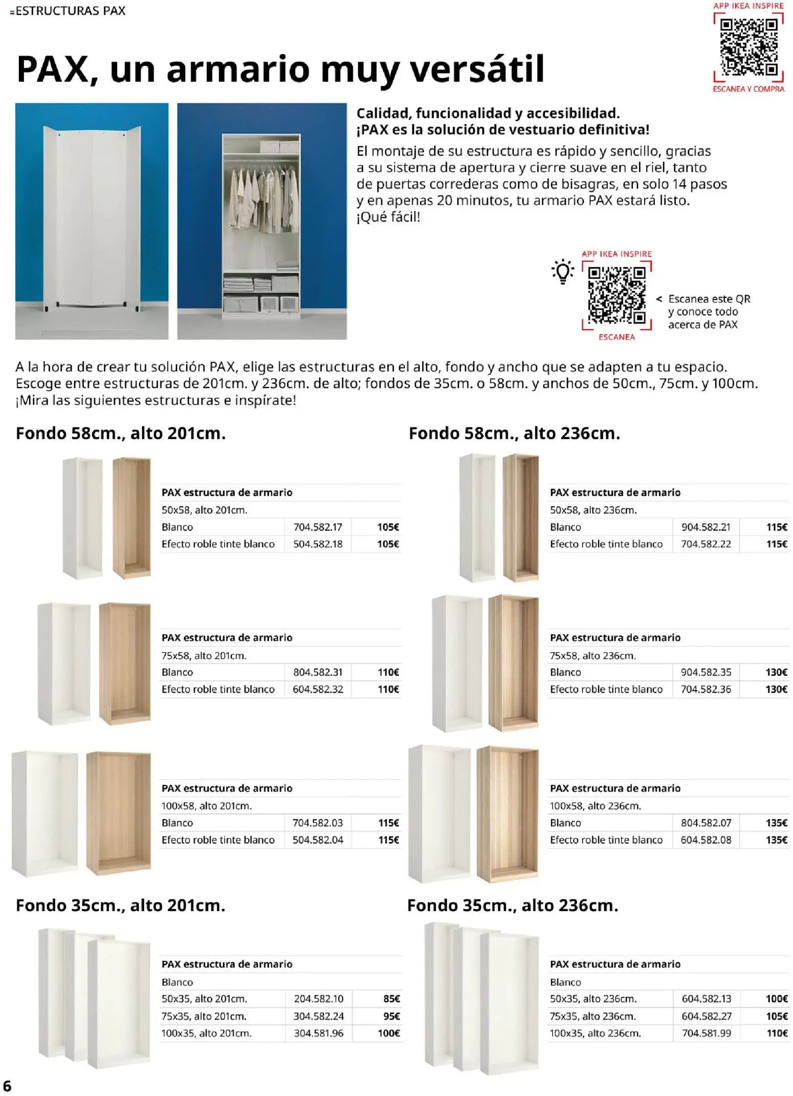 Catálogo IKEA Pax y Komplement