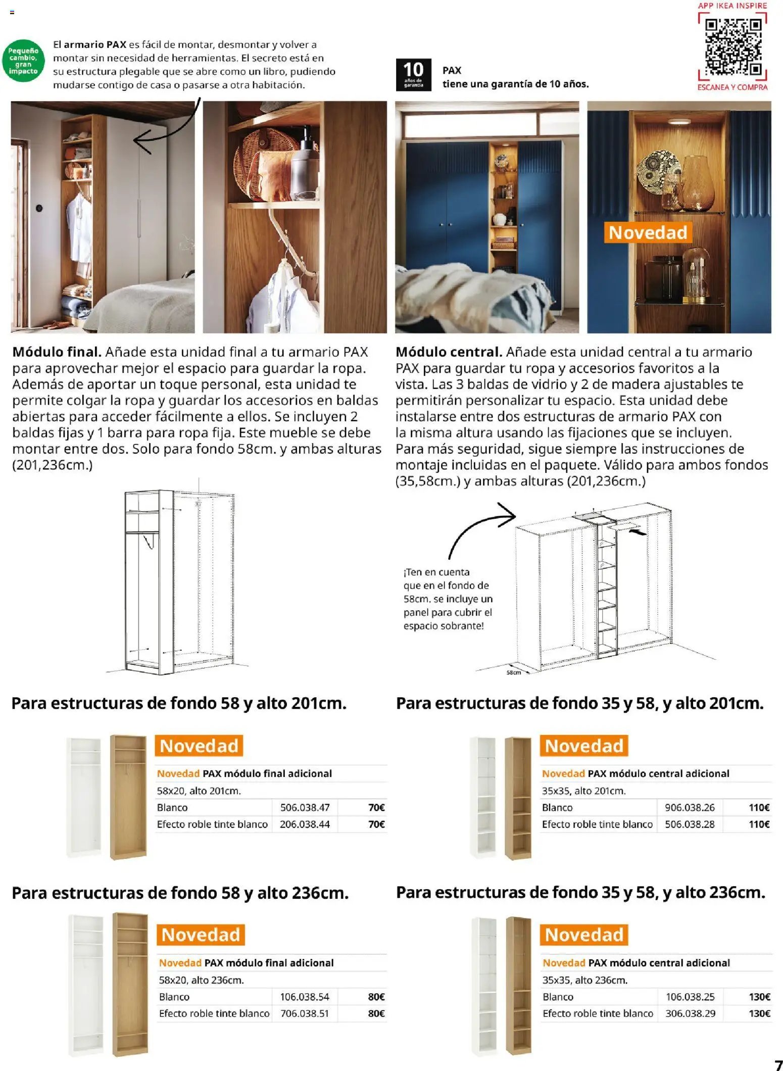 Catálogo IKEA Pax y Komplement