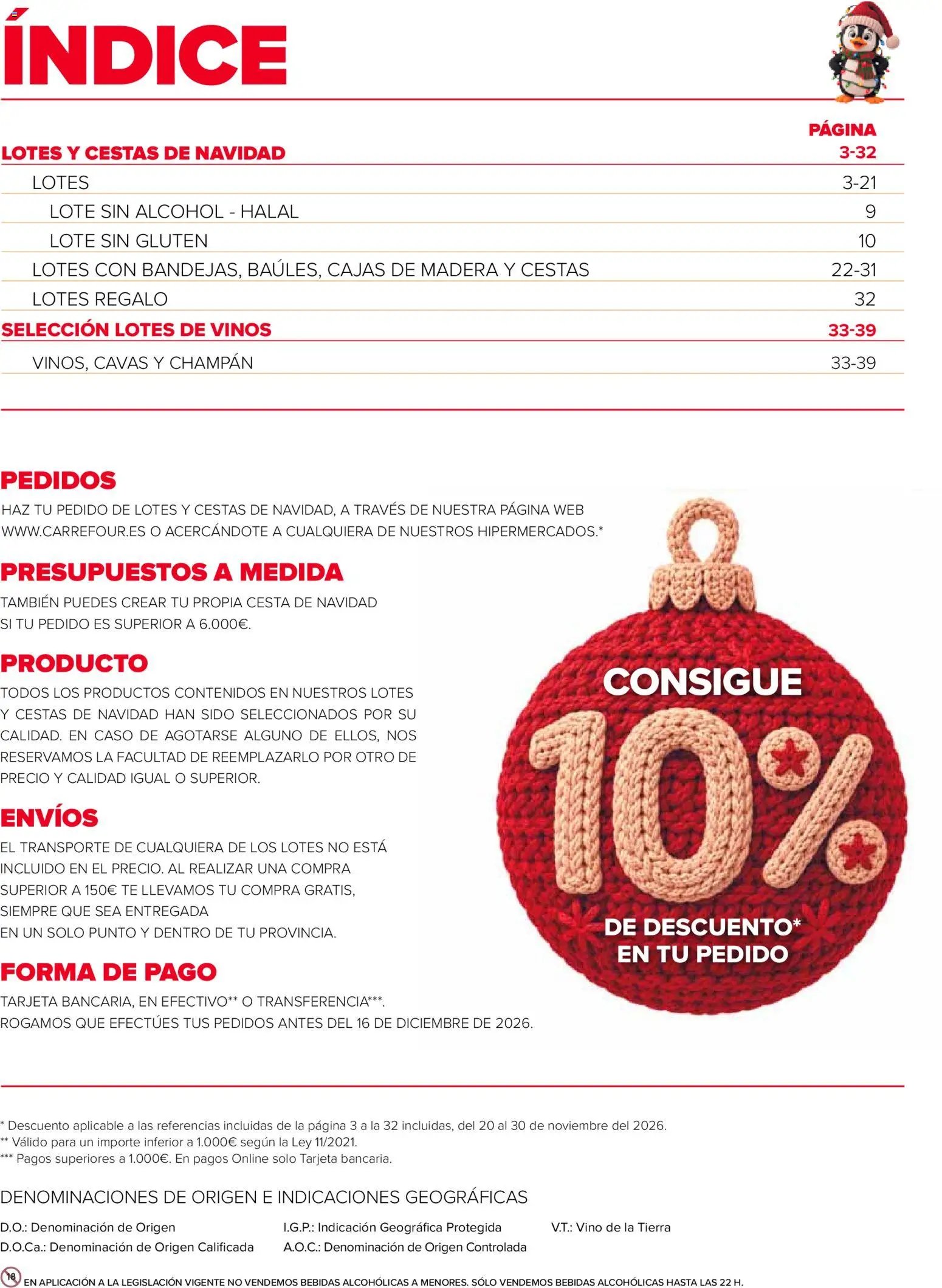 Carrefour Cestas de Navidad