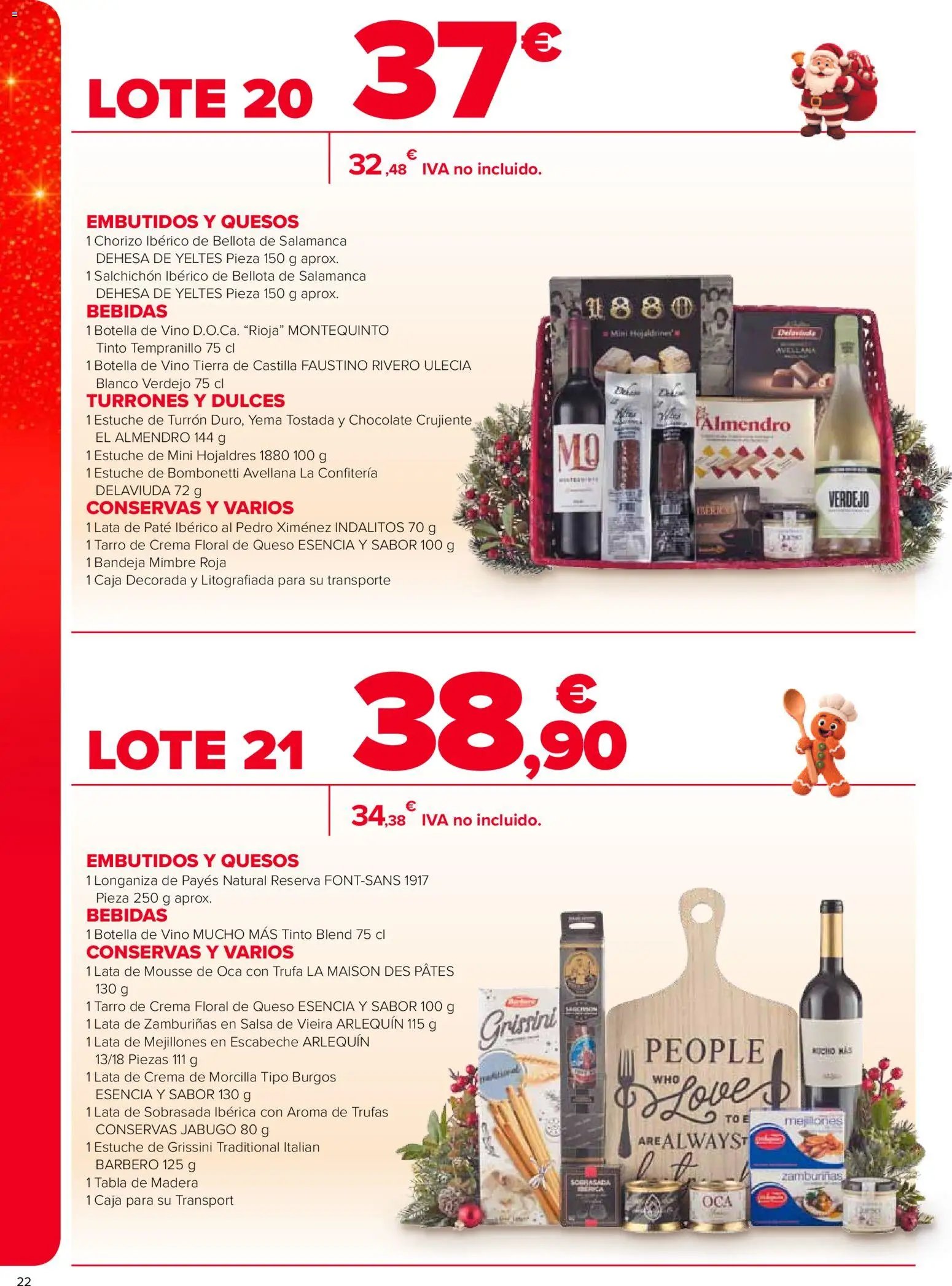 Carrefour Cestas de Navidad