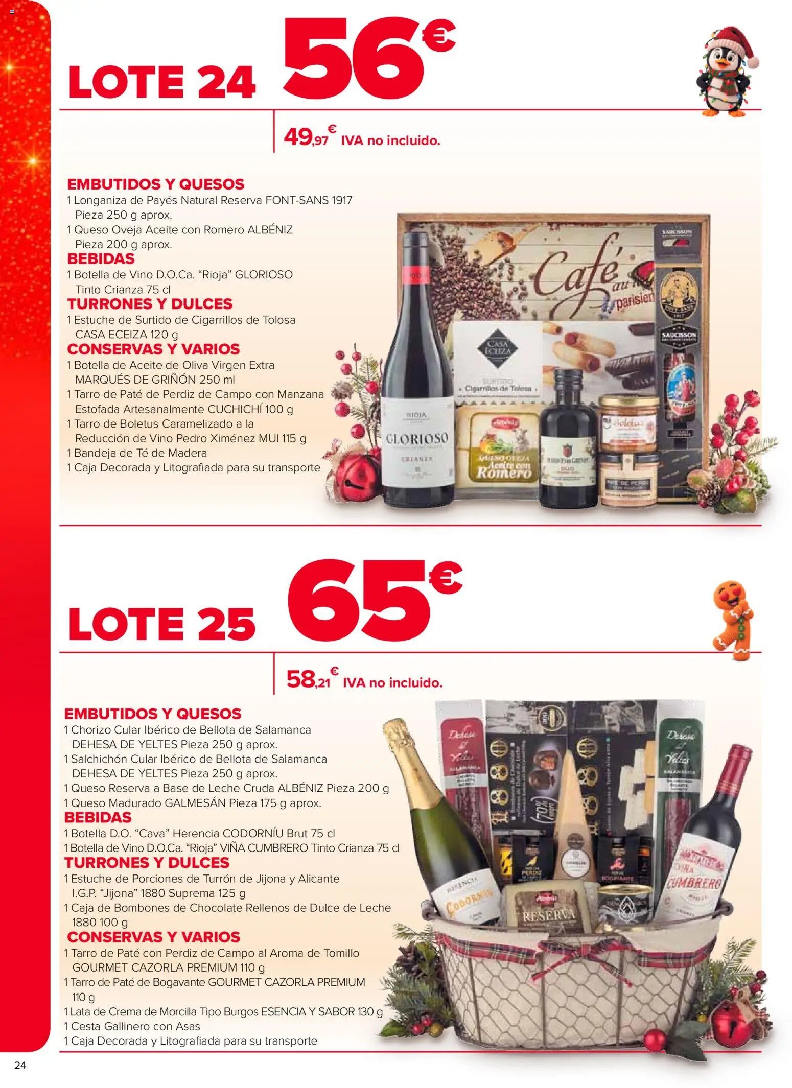 Carrefour Cestas de Navidad