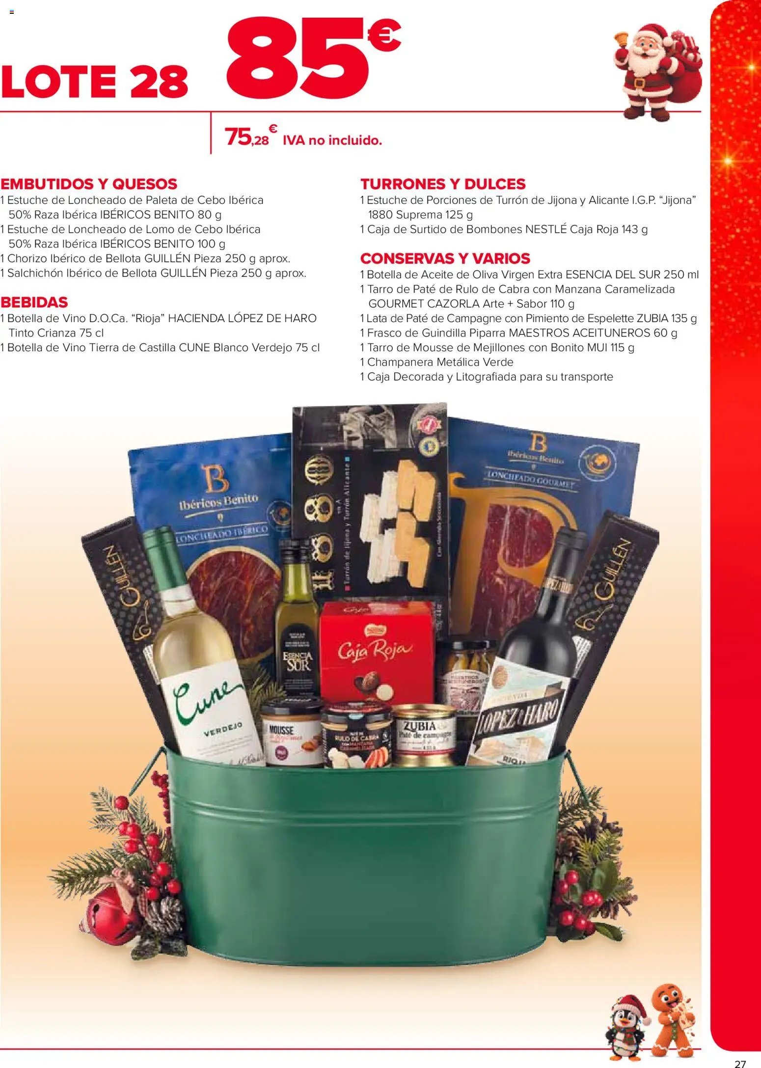 Carrefour Cestas de Navidad