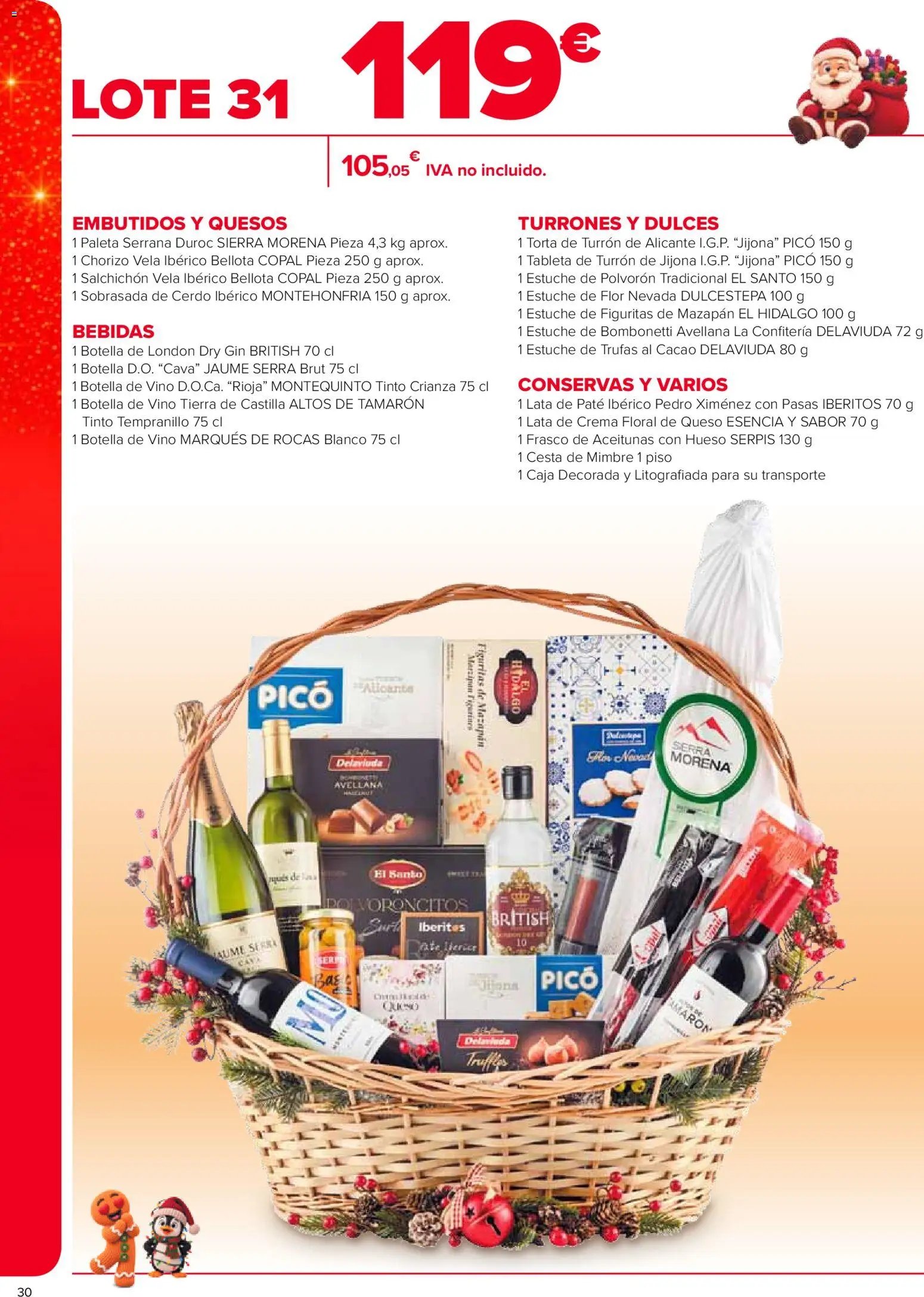 Carrefour Cestas de Navidad