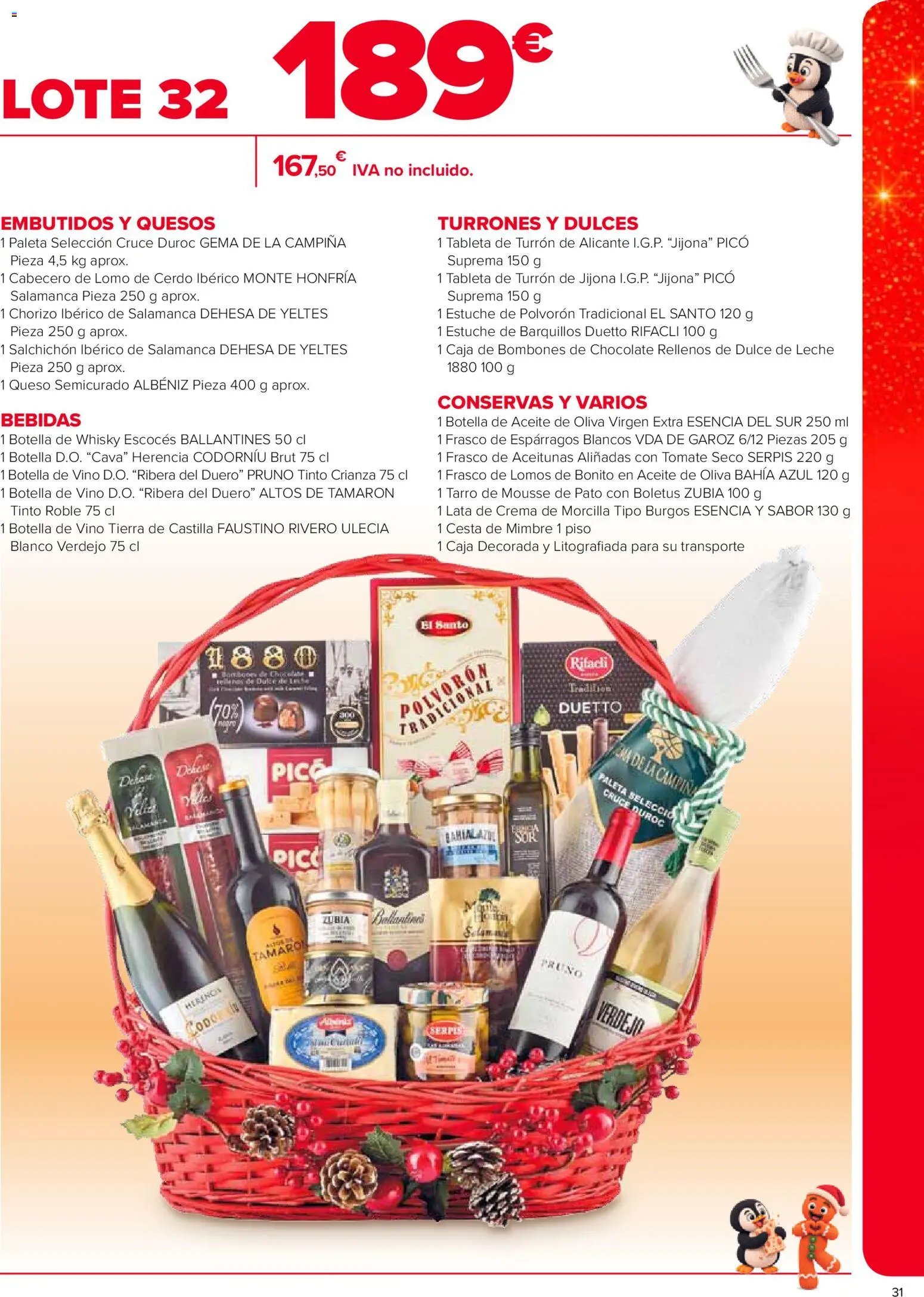 Carrefour Cestas de Navidad