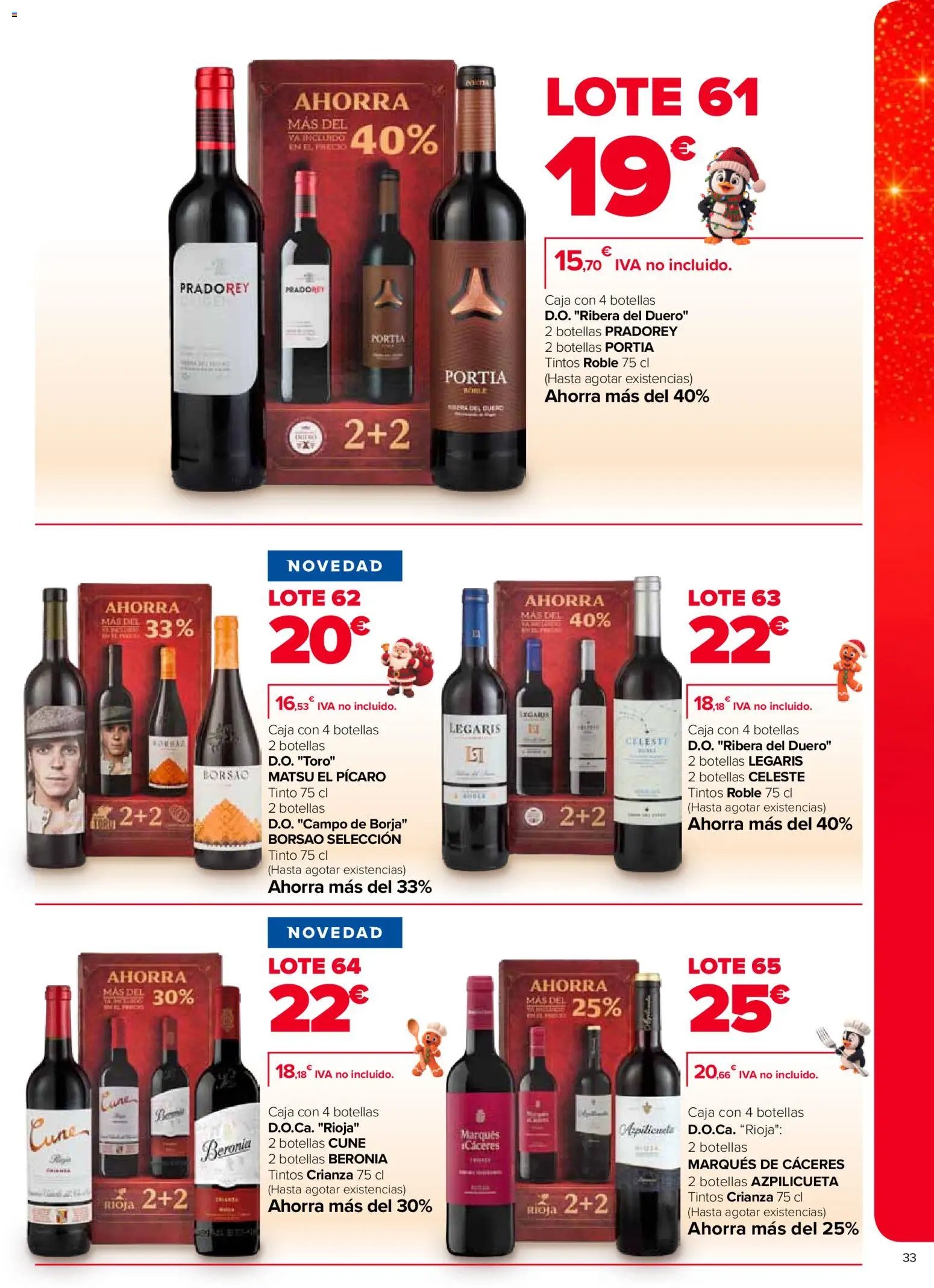 Carrefour Cestas de Navidad