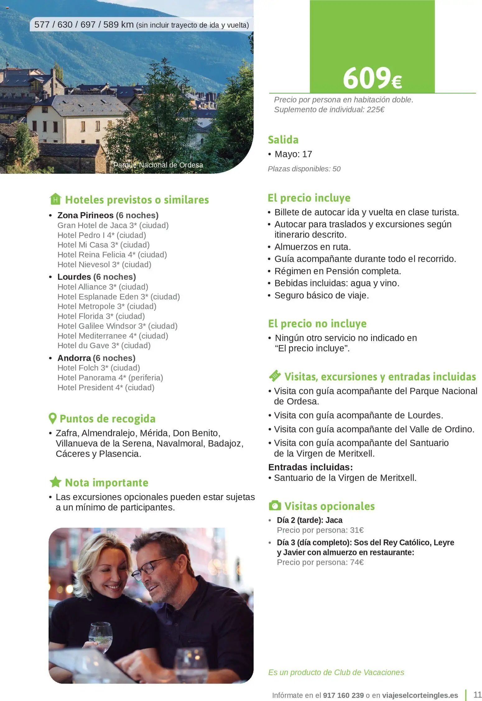 Viajes El Corte Inglés Junta de Extremadura