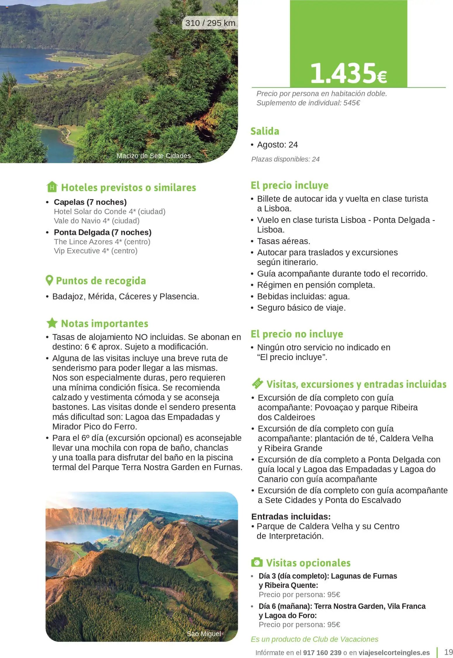 Viajes El Corte Inglés Junta de Extremadura