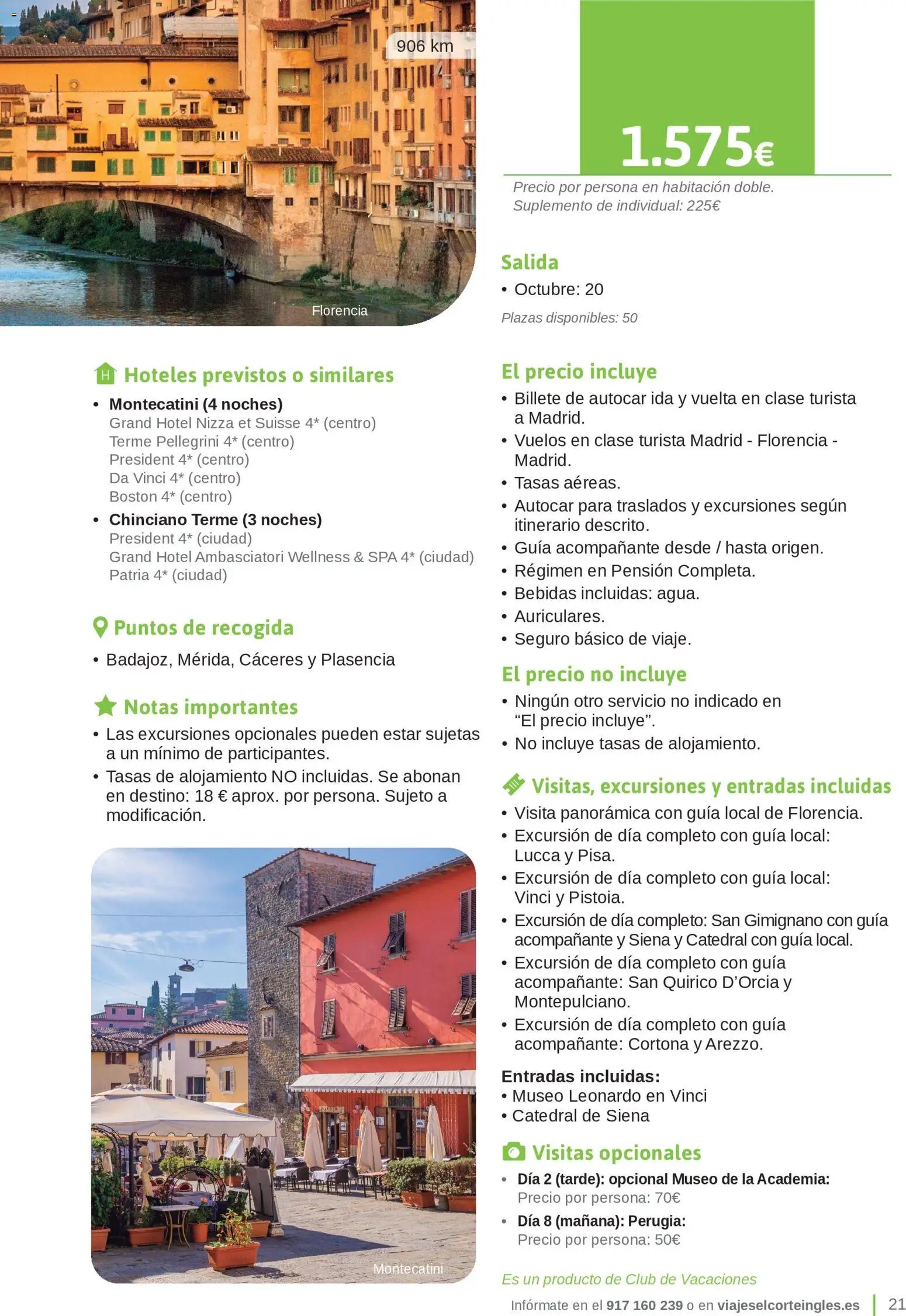 Viajes El Corte Inglés Junta de Extremadura