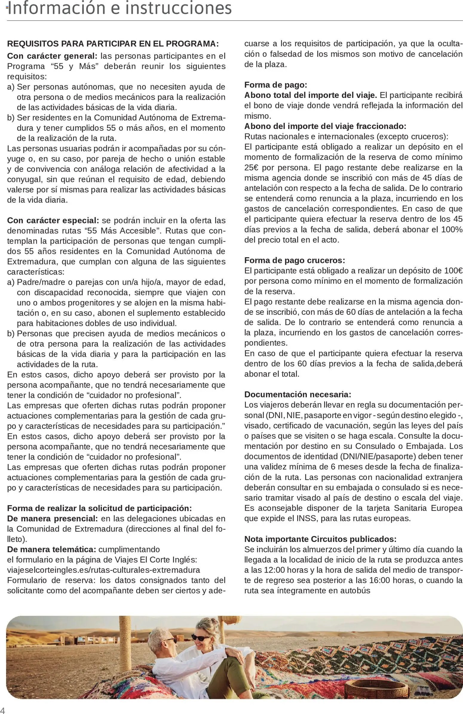 Viajes El Corte Inglés Junta de Extremadura