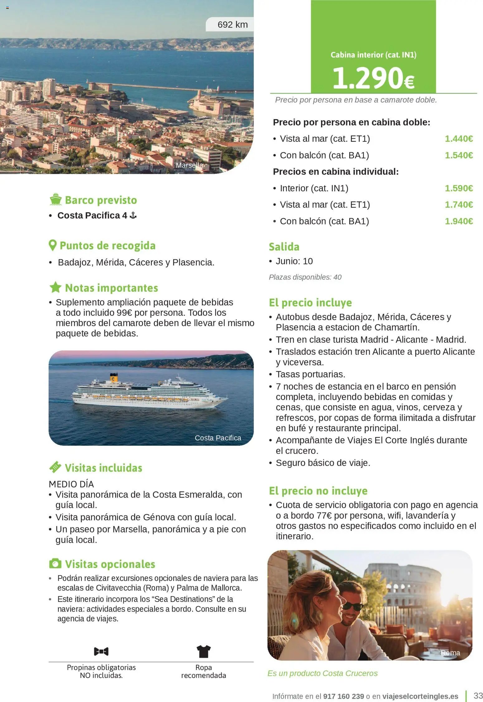 Viajes El Corte Inglés Junta de Extremadura
