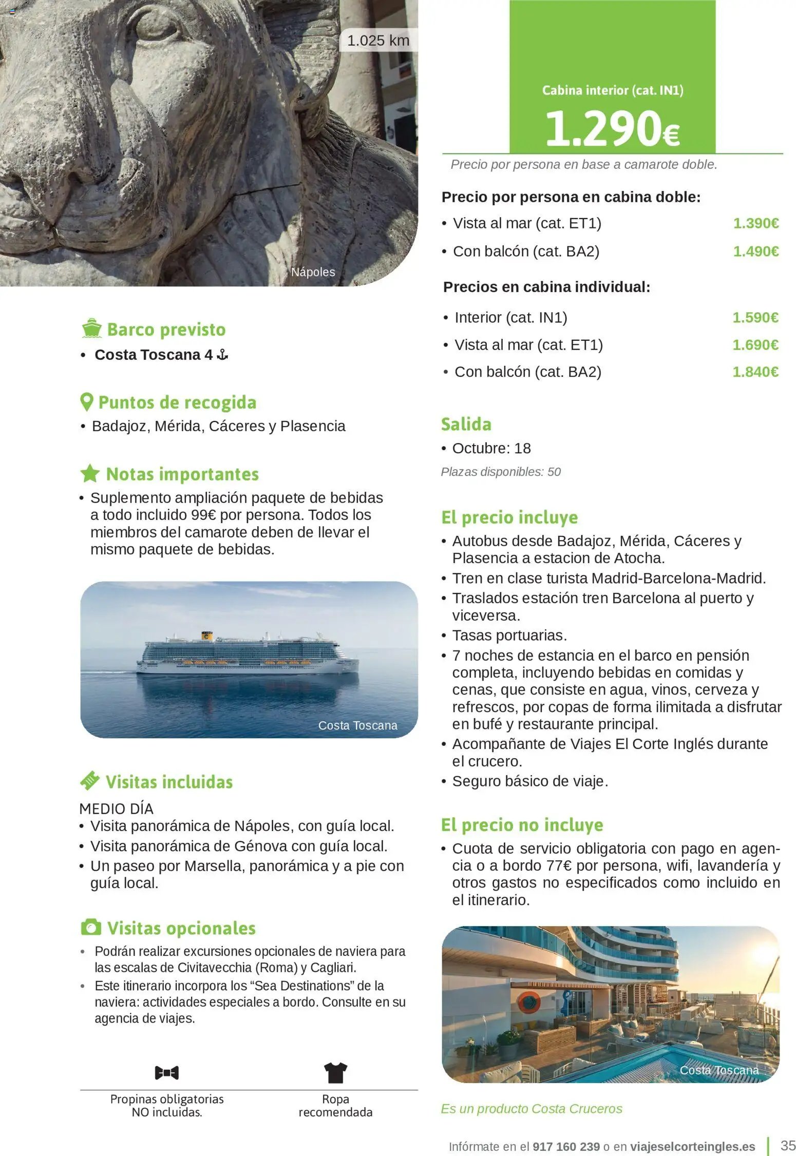 Viajes El Corte Inglés Junta de Extremadura