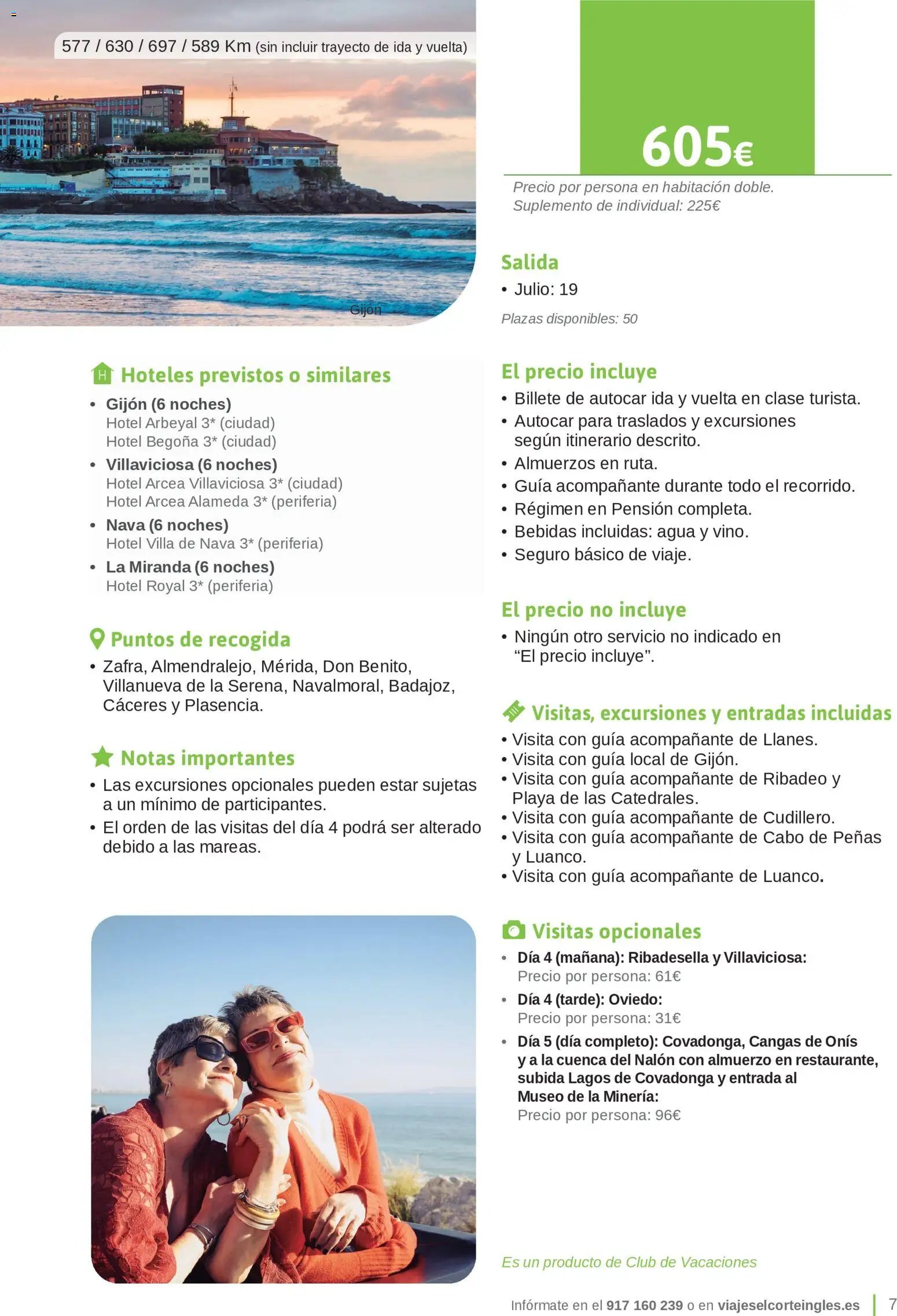 Viajes El Corte Inglés Junta de Extremadura