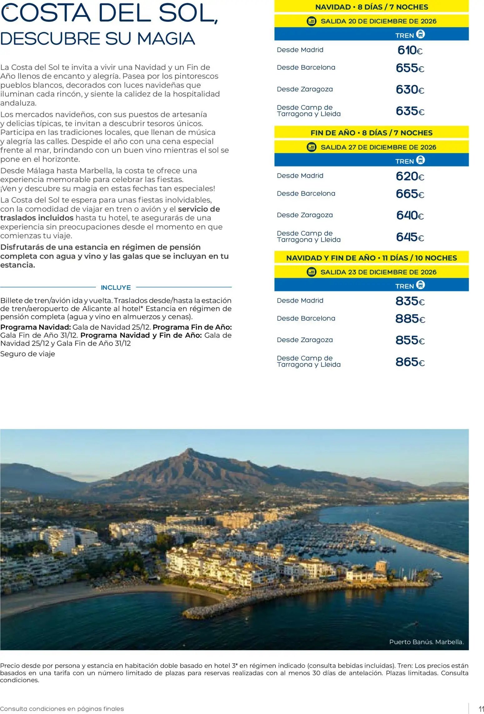 Viajes El Corte Inglés Club de Vacaciones otoño primavera