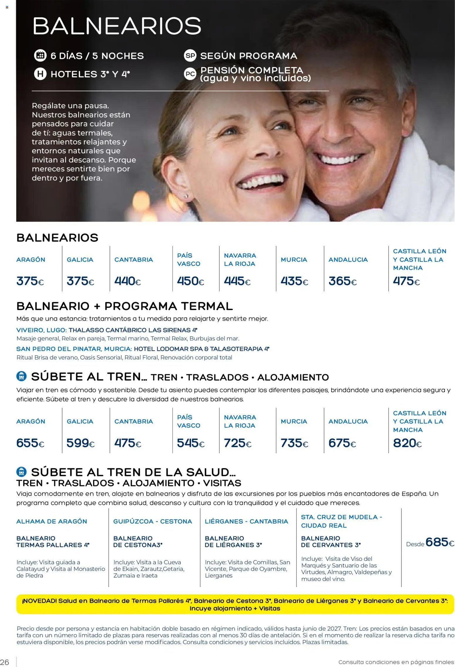 Viajes El Corte Inglés Club de Vacaciones otoño primavera