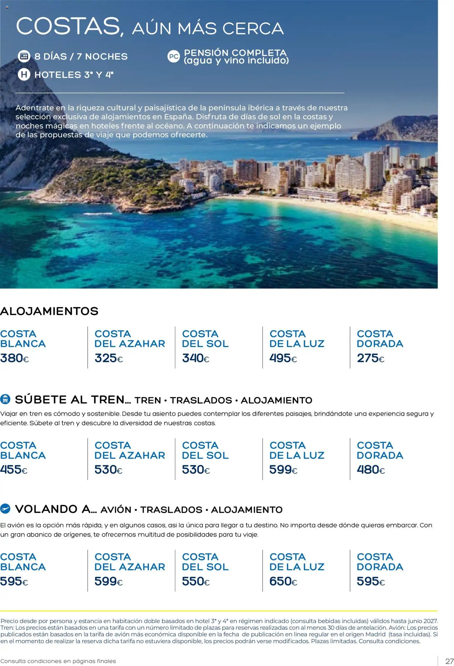 Viajes El Corte Inglés Club de Vacaciones otoño primavera