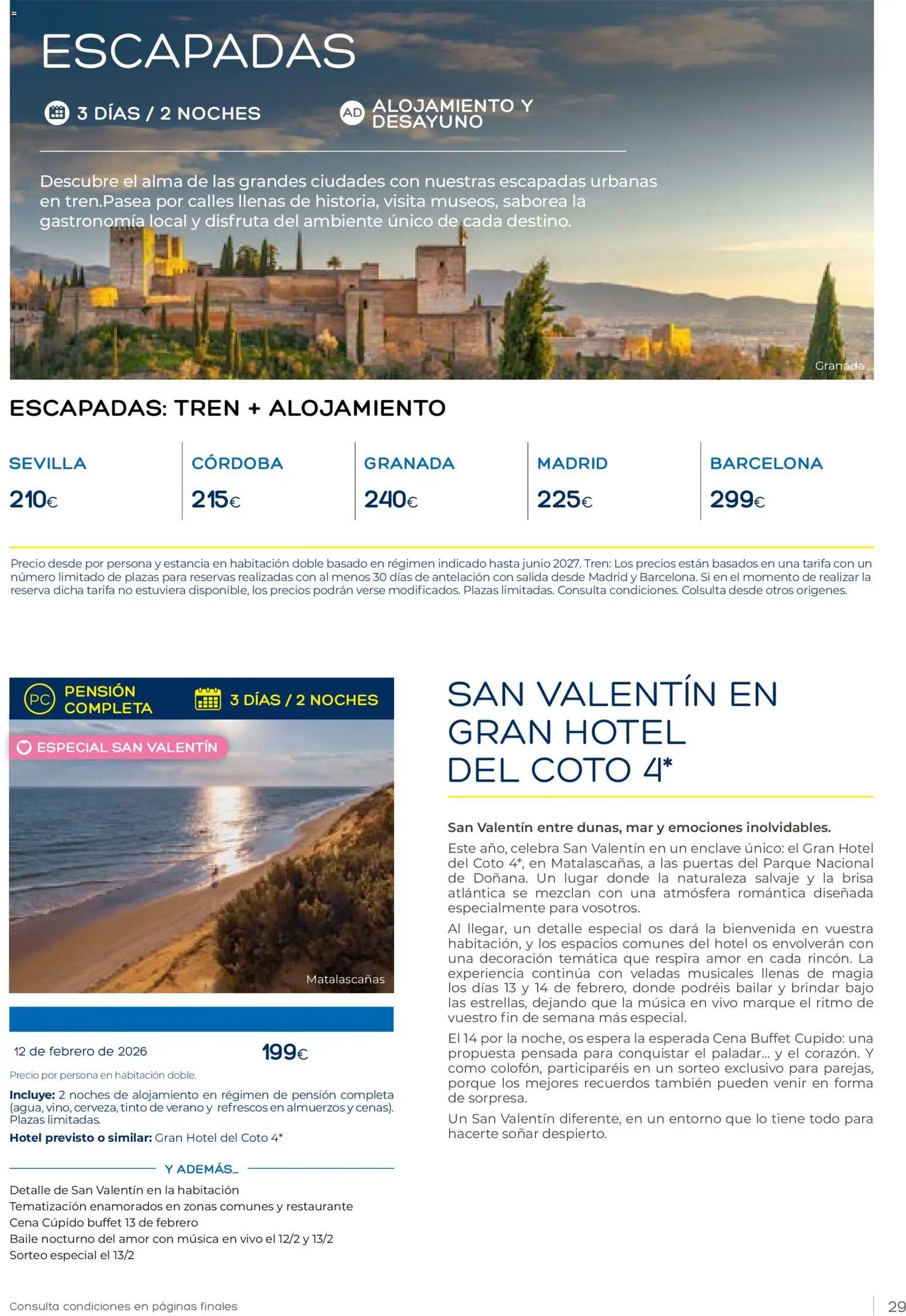 Viajes El Corte Inglés Club de Vacaciones otoño primavera
