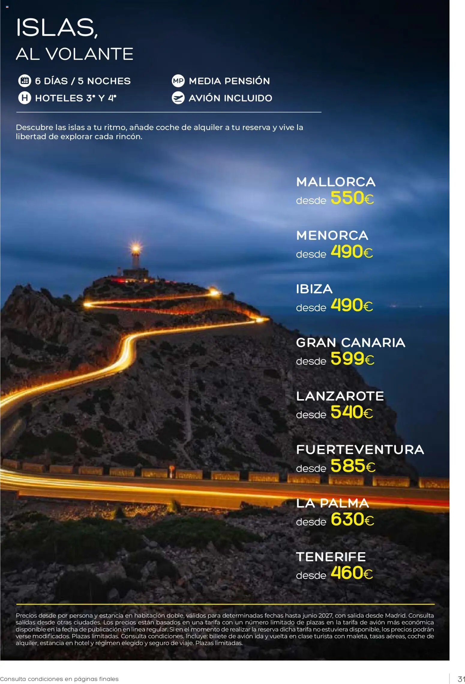 Viajes El Corte Inglés Club de Vacaciones otoño primavera