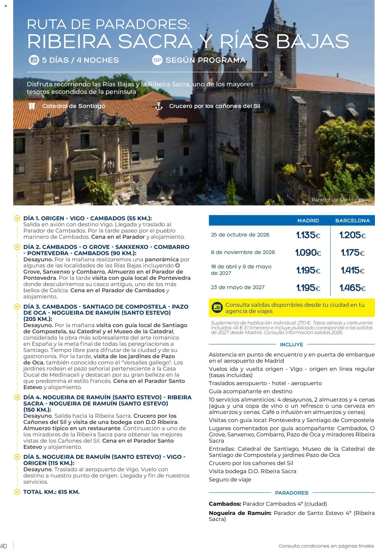 Viajes El Corte Inglés Club de Vacaciones otoño primavera