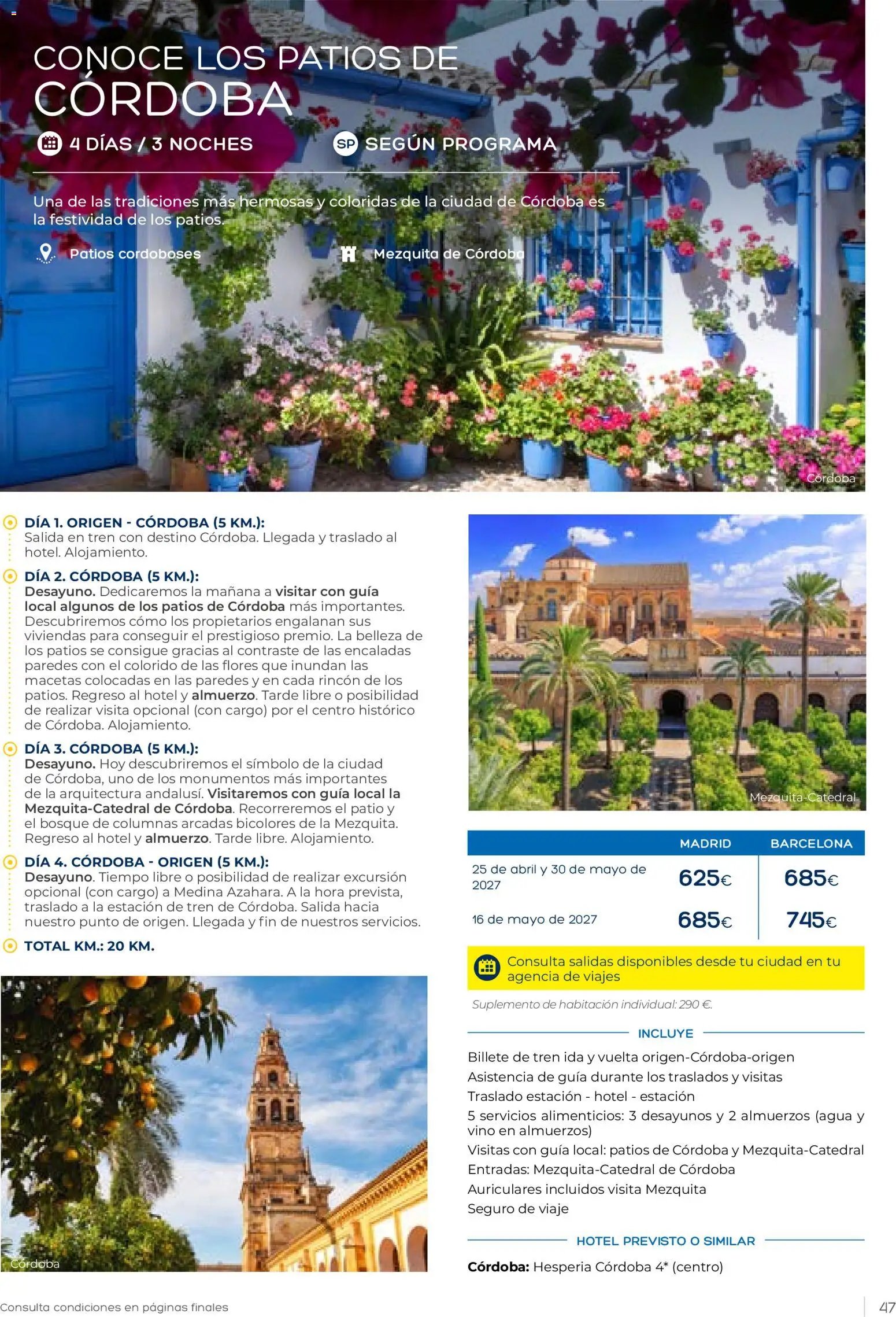 Viajes El Corte Inglés Club de Vacaciones otoño primavera