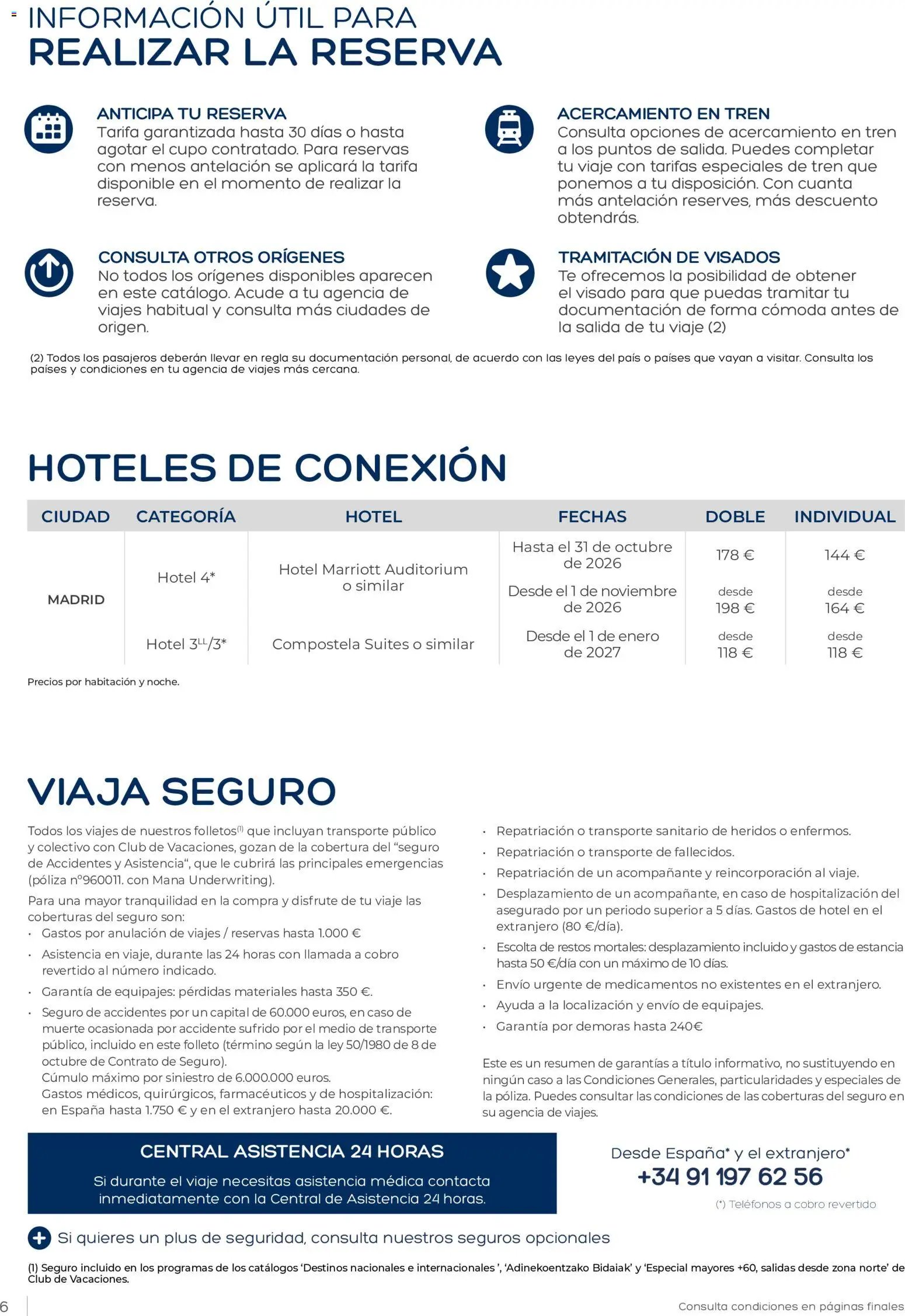 Viajes El Corte Inglés Club de Vacaciones otoño primavera