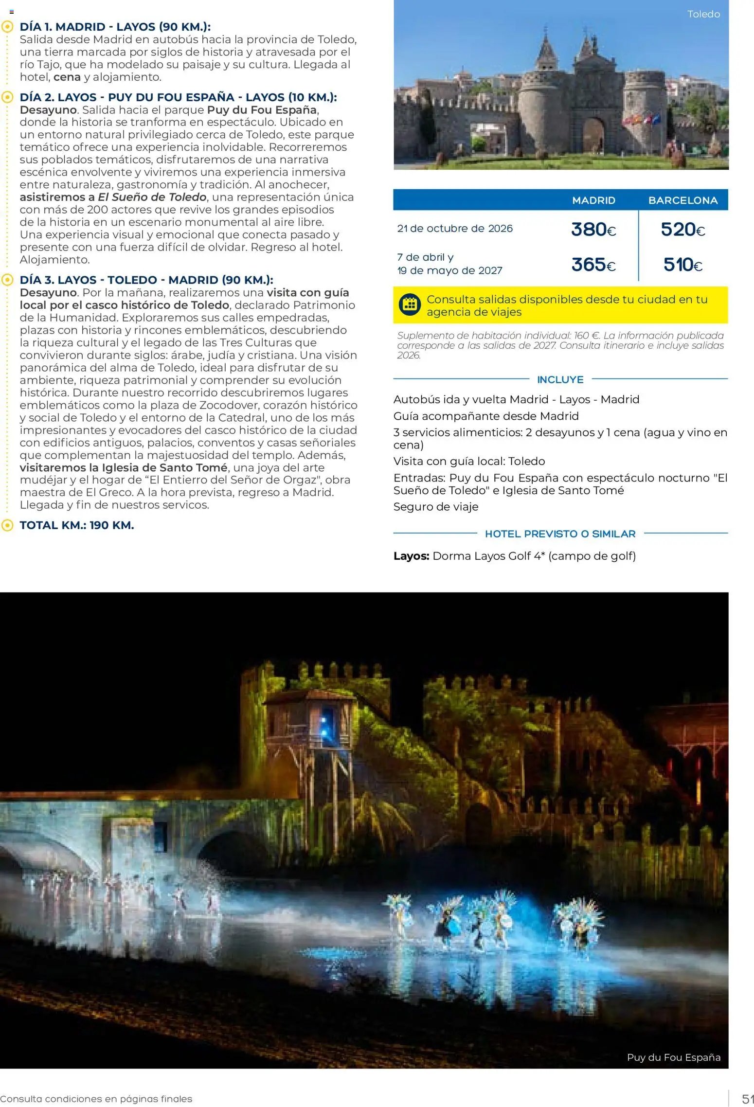 Viajes El Corte Inglés Club de Vacaciones otoño primavera